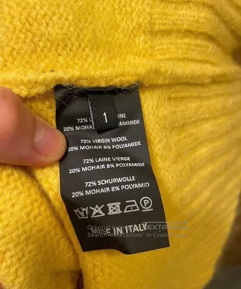 Raf Simons Raf Simons Showy yellow sweater Size US S / EU 44-46 / 1 - 4 Thumbnail