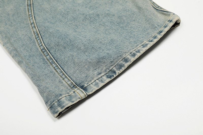 Jean American retro patchwork washed curved jeans for men Size US 32 / EU 48 - 6 Thumbnail