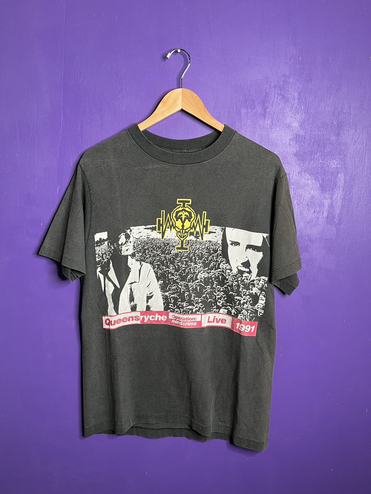 Vintage 1991 Queensrÿche operation mindcrime tour t-shirt
