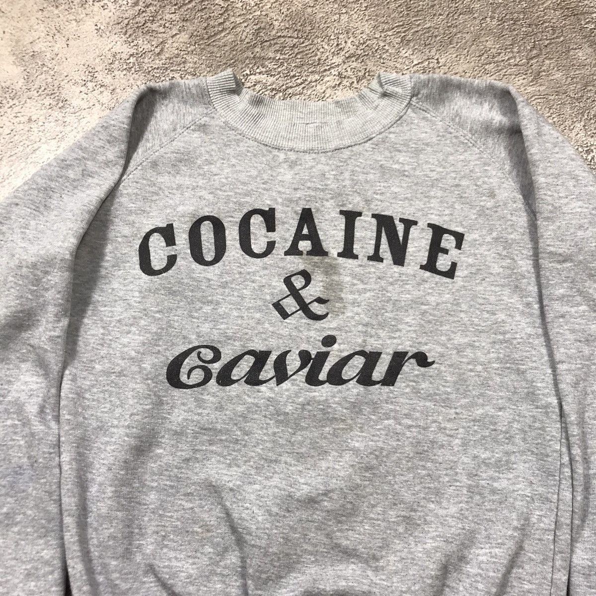 Vintage Vintage Y2K Cocaine Caviar Slogan Sweatshirt Grunge Boxy S Size US S / EU 44-46 / 1 - 3 Thumbnail