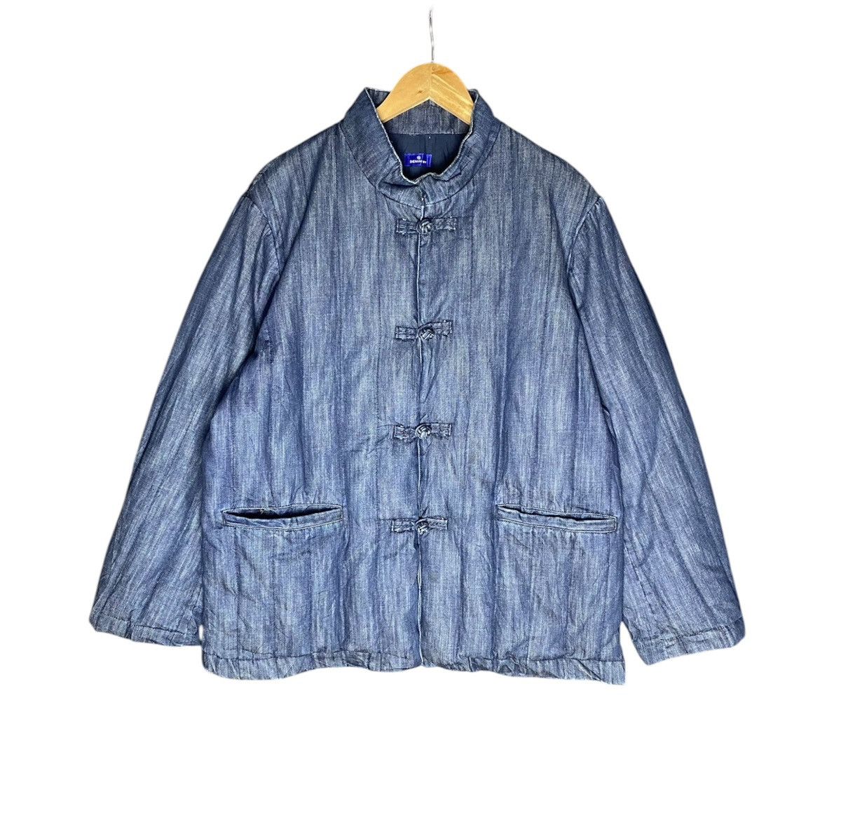 Denim & Co. × Japanese Brand Mohom Manderin Denim Jacket Size US M / EU 48-50 / 2 - 1 Thumbnail