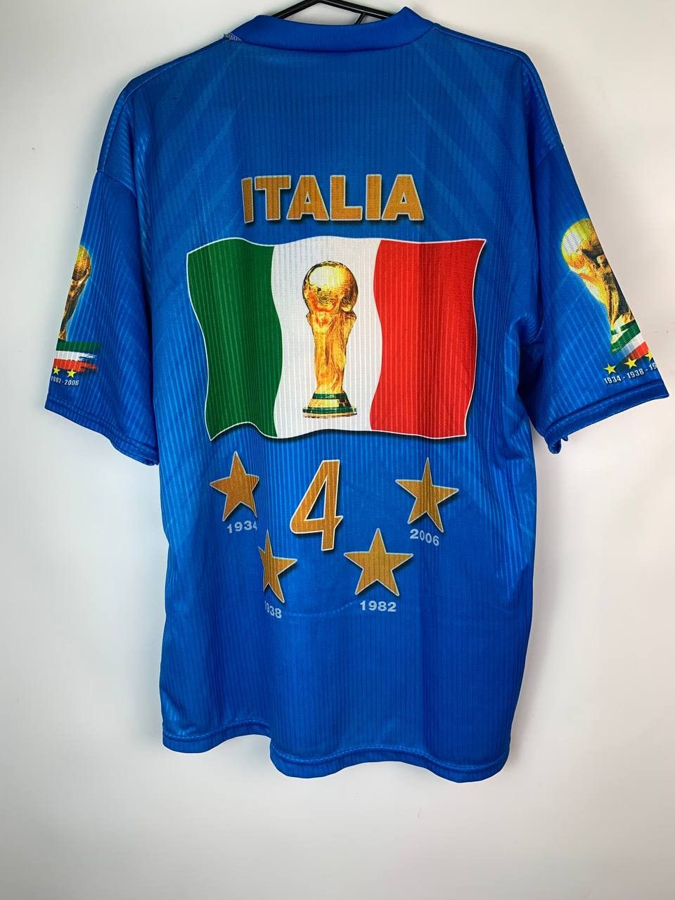 Vintage Italy Berlino 9 Luglio 2006 Soccer Shirt Campioni Del Mondo Size US XL / EU 56 / 4 - 2 Thumbnail