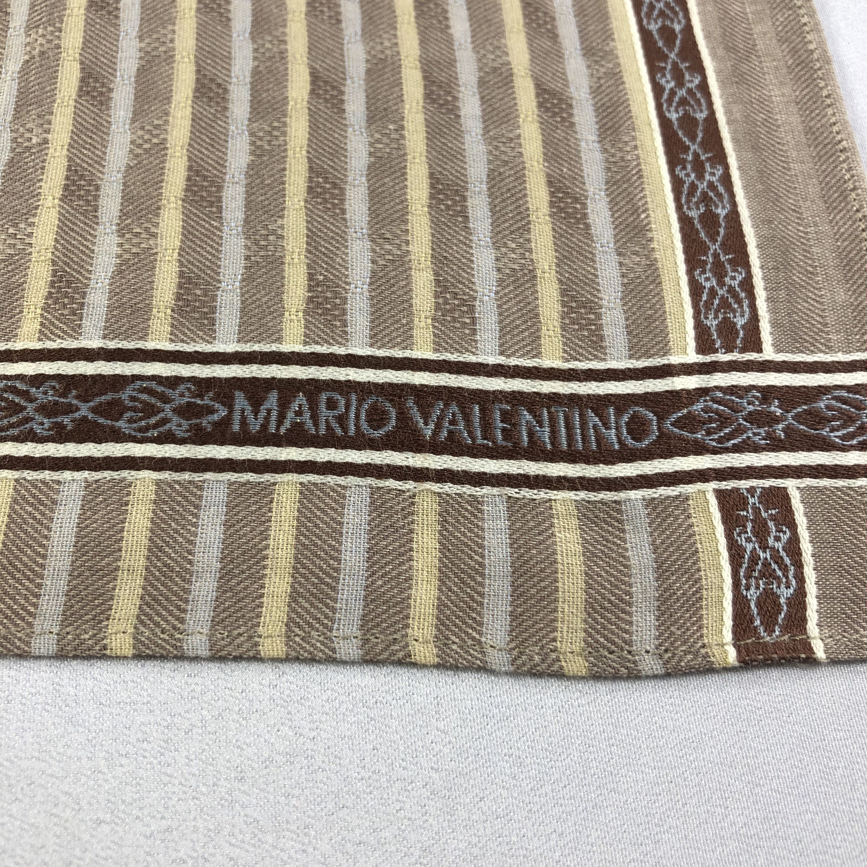 Mario Valentino × Vintage Mario Valentino Handkerchief Neckerchief Bandana H2071 Size ONE SIZE - 4 Thumbnail