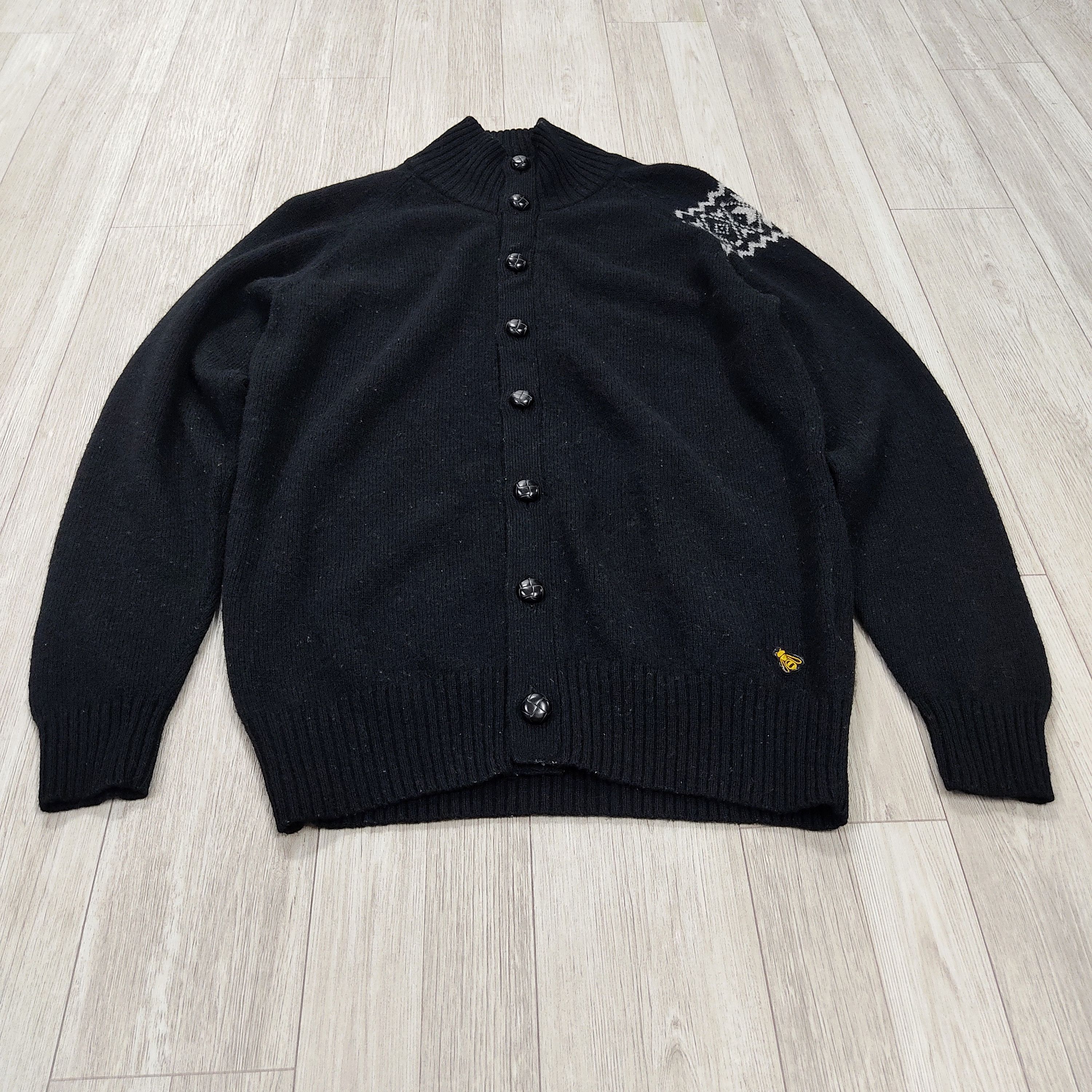 Kiminori Morishita Uniqlo x Kiminori Morishita Black Wool Buttons Cardigan Size US S / EU 44-46 / 1 - 4 Thumbnail