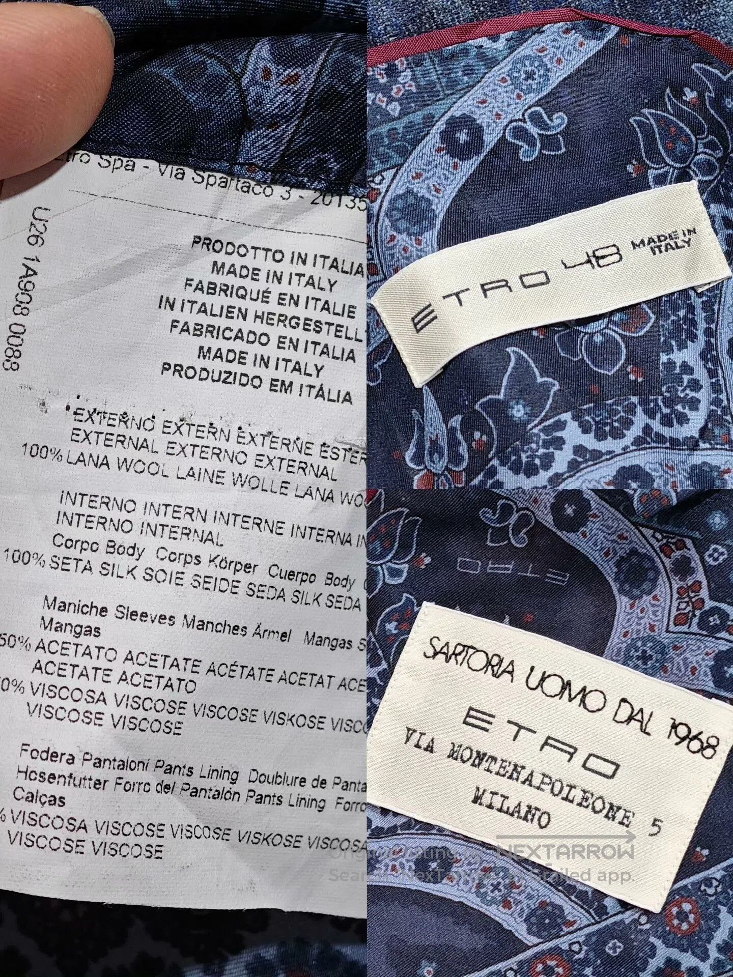 Other Etro Wool Silk Blend Blazer. Size US M / EU 48-50 / 2 - 7 Thumbnail