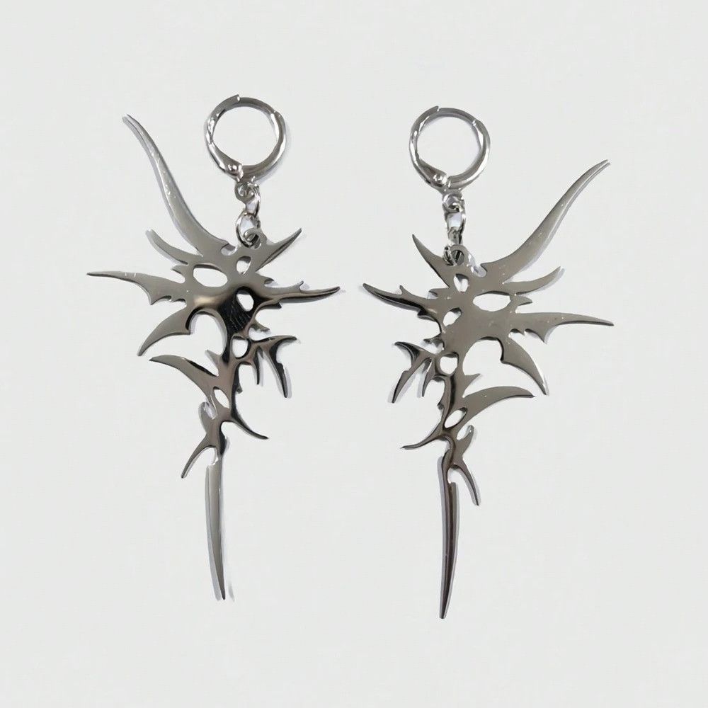 Japanese Brand × Vintage Aesthetic Irregular Thorn Dangle Earrings Size ONE SIZE - 1 Thumbnail