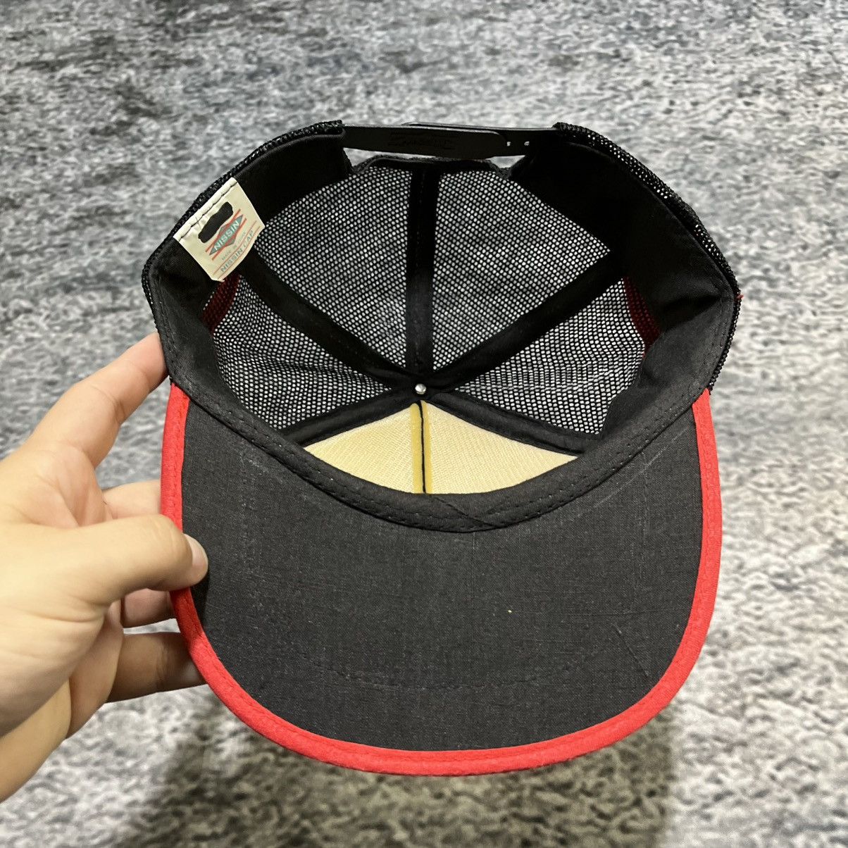 Vintage Vintage 90s Concrete Mesh Three Stripe Trucker Hat Snapback Size ONE SIZE - 6 Thumbnail