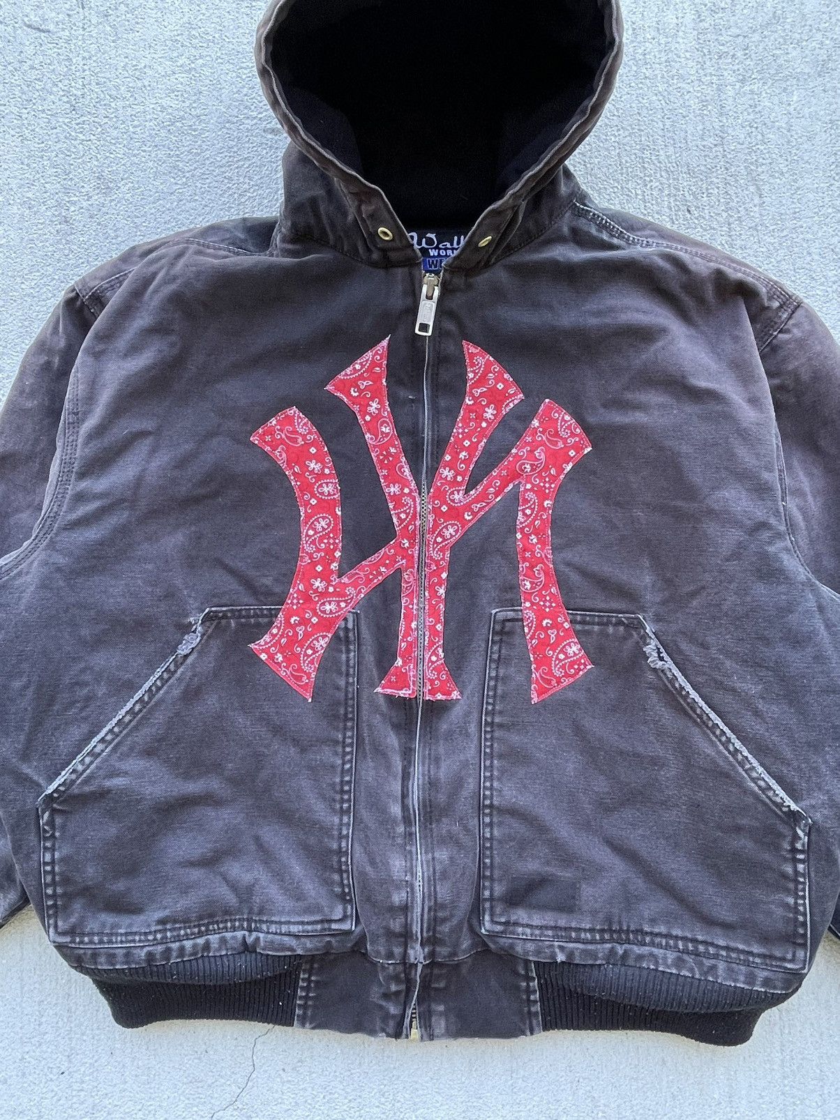 Vintage Vintage Boxy Carhartt Style Hooded Work Jacket Size US L / EU 52-54 / 3 - 4 Thumbnail