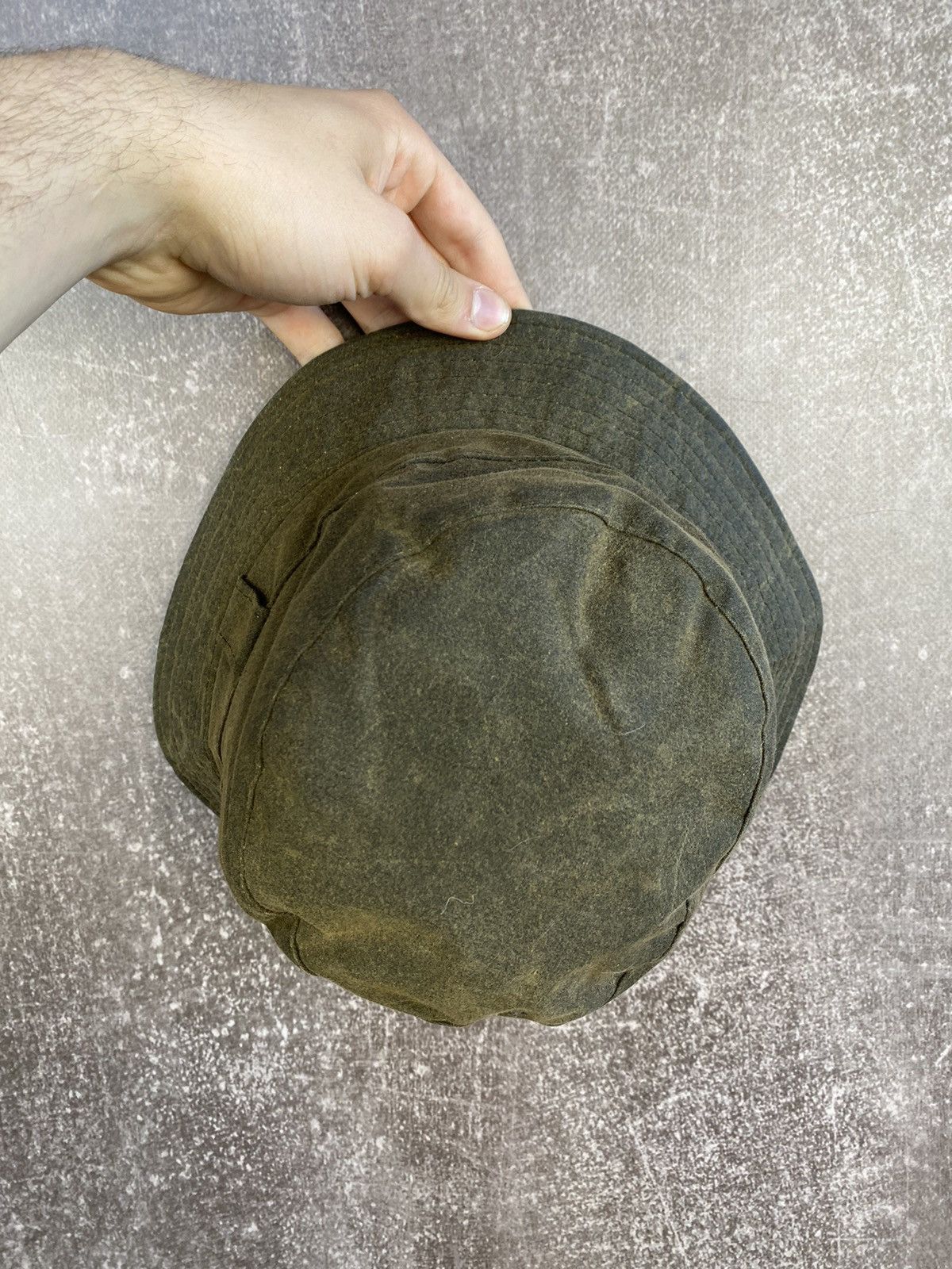 Barbour × Vintage Vintage streetwear Barbour wax hat size S Size ONE SIZE - 4 Thumbnail