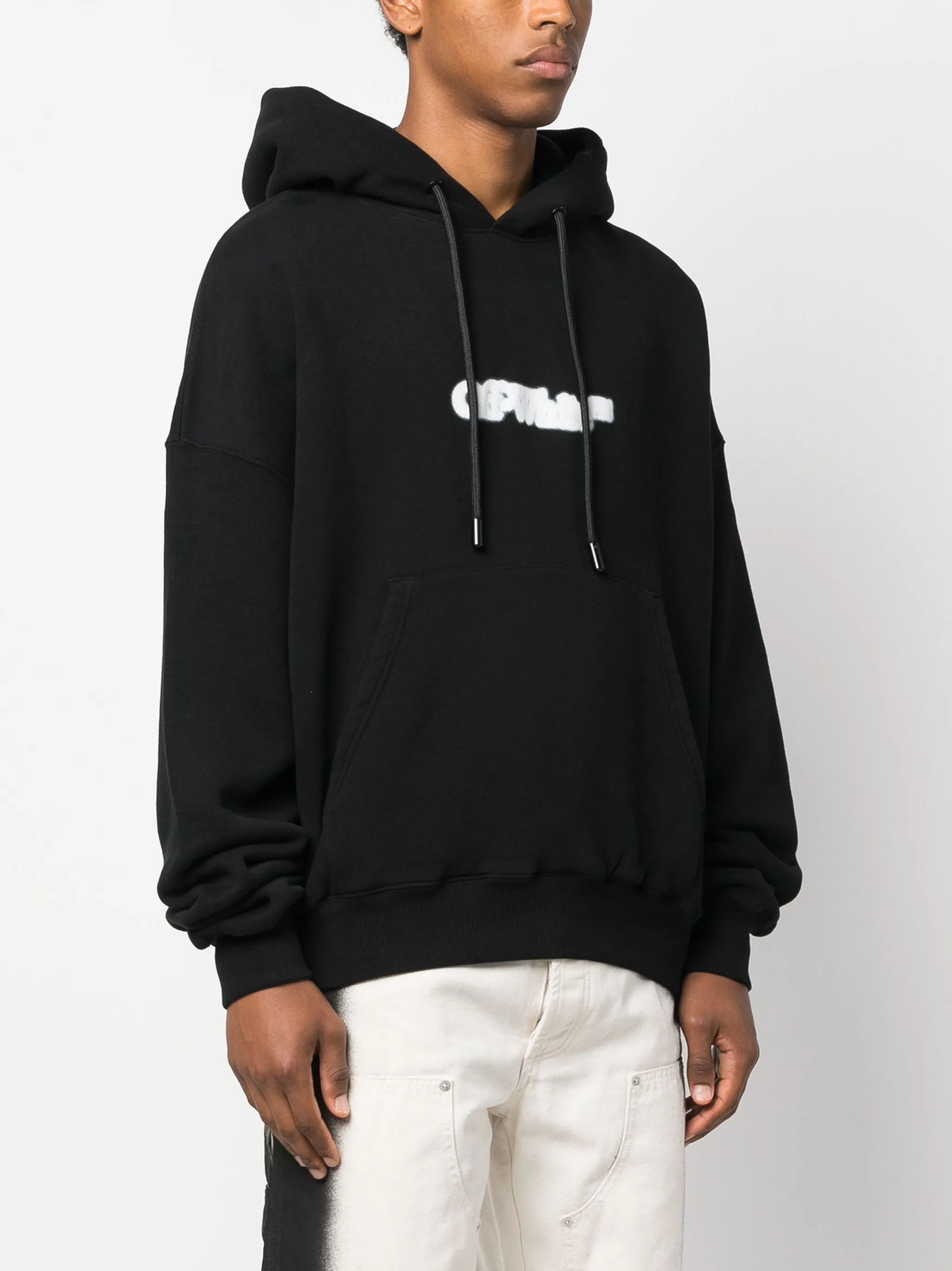 Off-White o1y0325 Logo Hoodie in Black Size US XXS / EU 40 - 3 Thumbnail