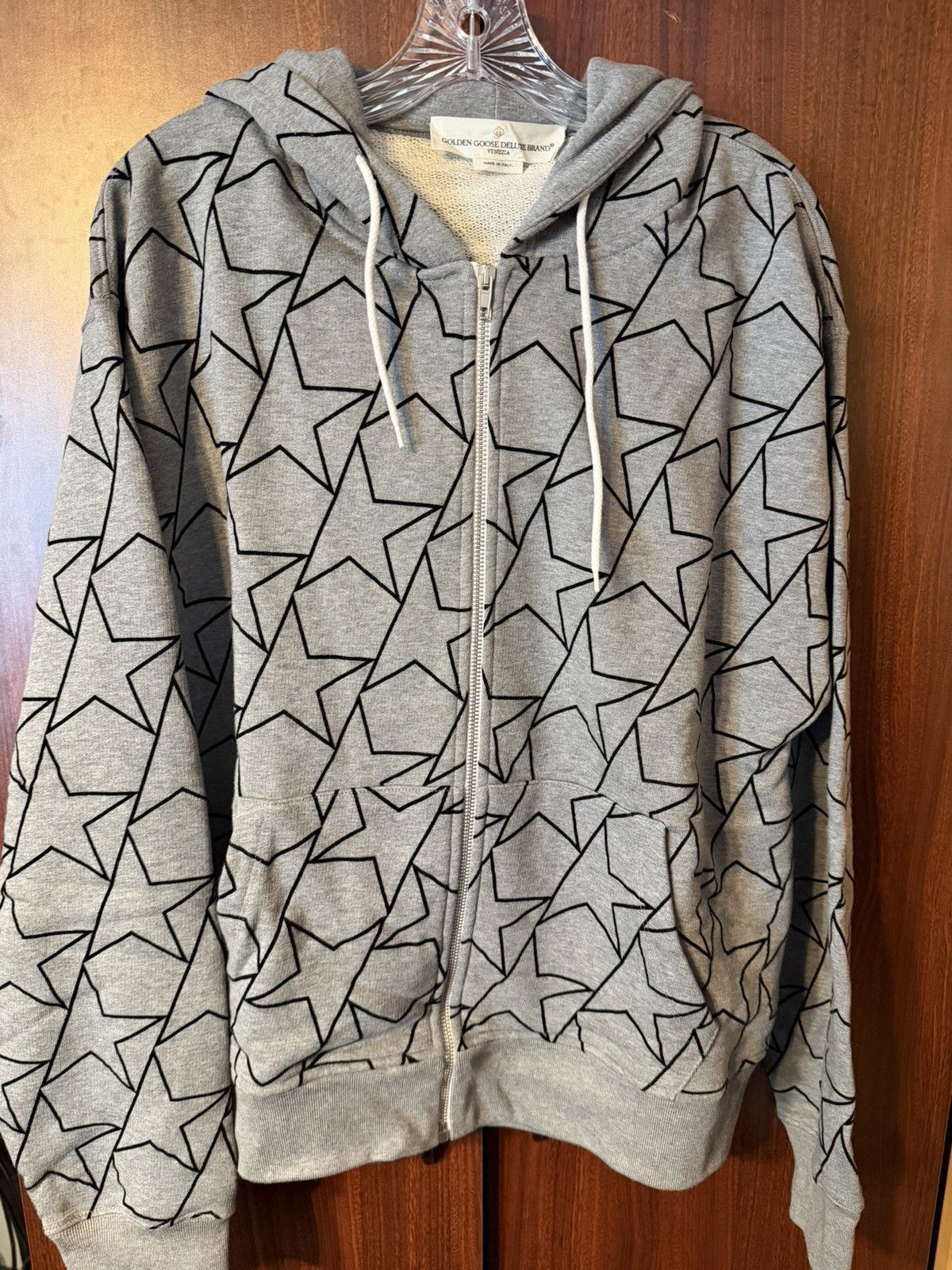 Golden Goose Golden Goose Grey Star Hooodie Size US M / EU 48-50 / 2 - 1 Thumbnail