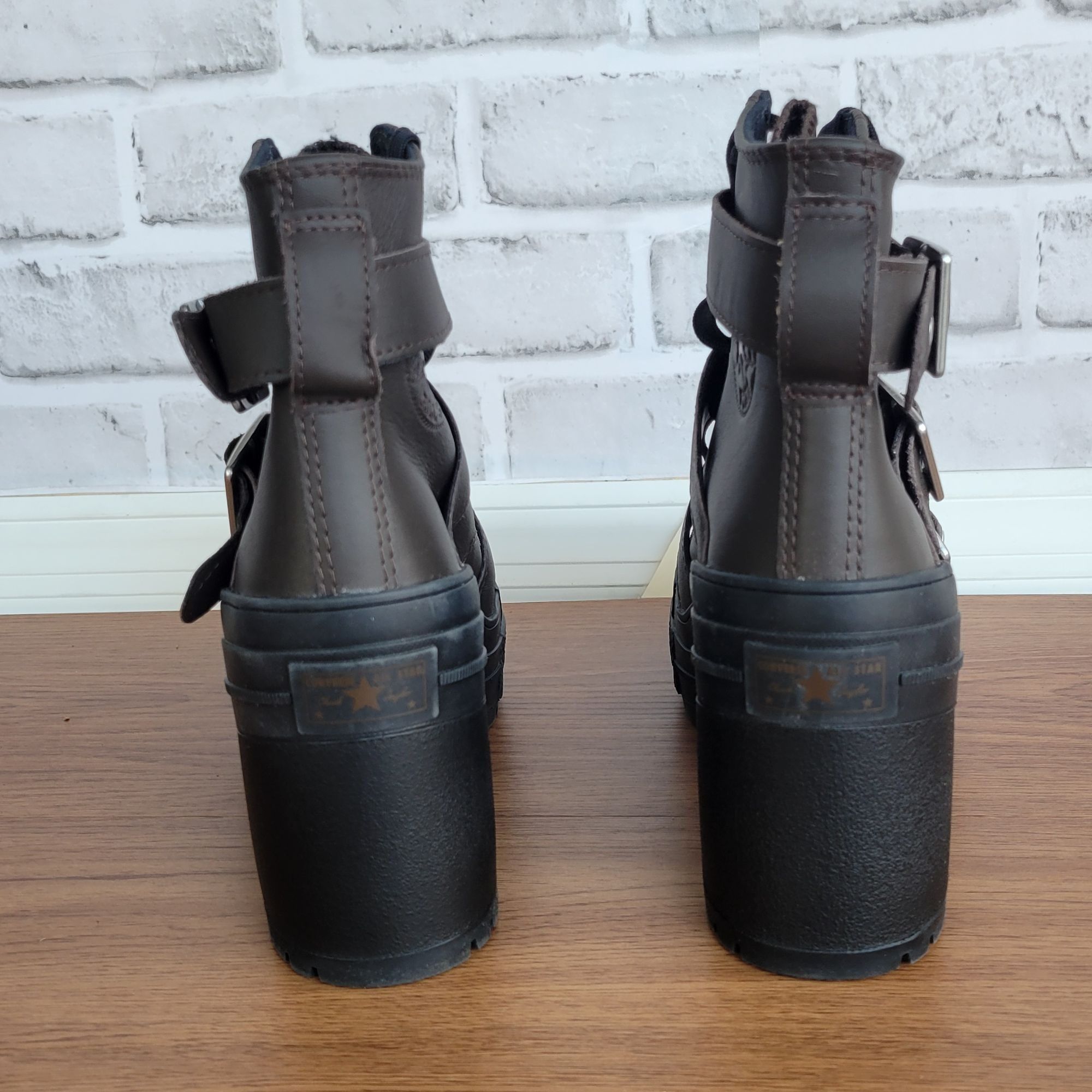 Converse ⭐Converse Chuck 70 De Luxe Heel Leather Buckles Sz 8.5 Men's Size US 8.5 / EU 41-42 - 4 Thumbnail
