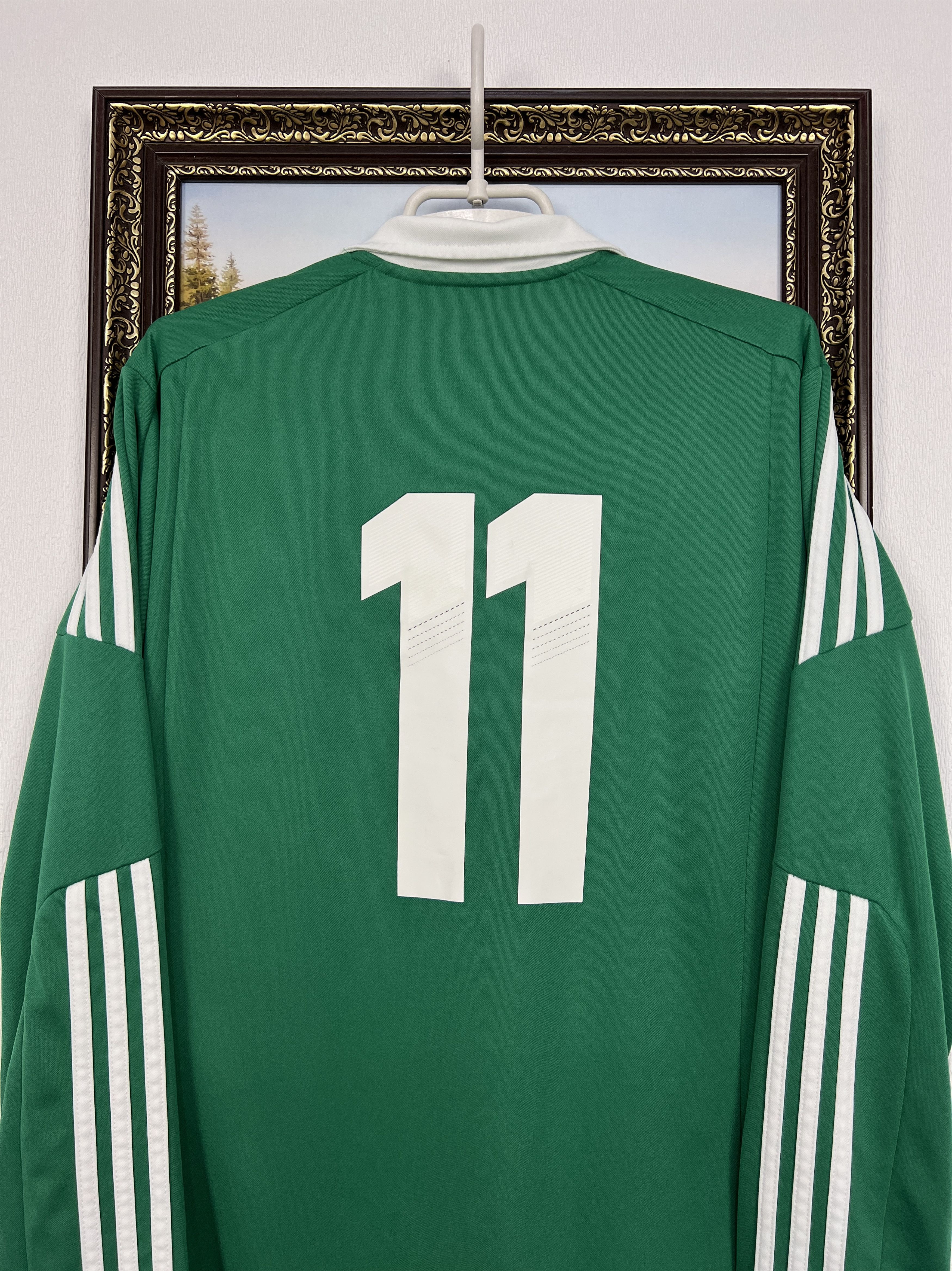 Adidas Northern Ireland football shirt Soccer Long Sleeve McClean Size US L / EU 52-54 / 3 - 13 Thumbnail