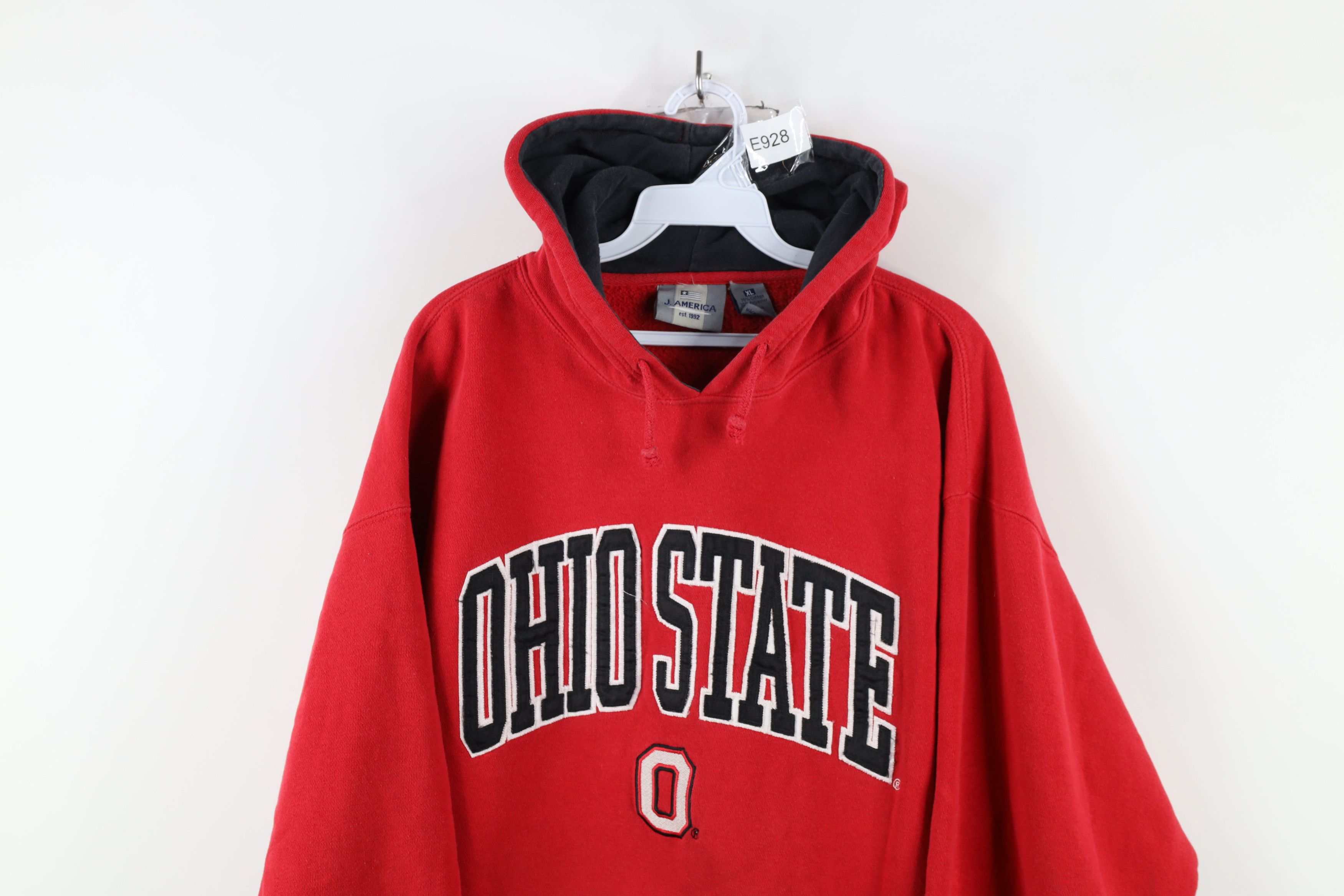 Vintage Vintage 90s Ohio State University Football Hoodie Sweatshirt Size US XL / EU 56 / 4 - 2 Thumbnail