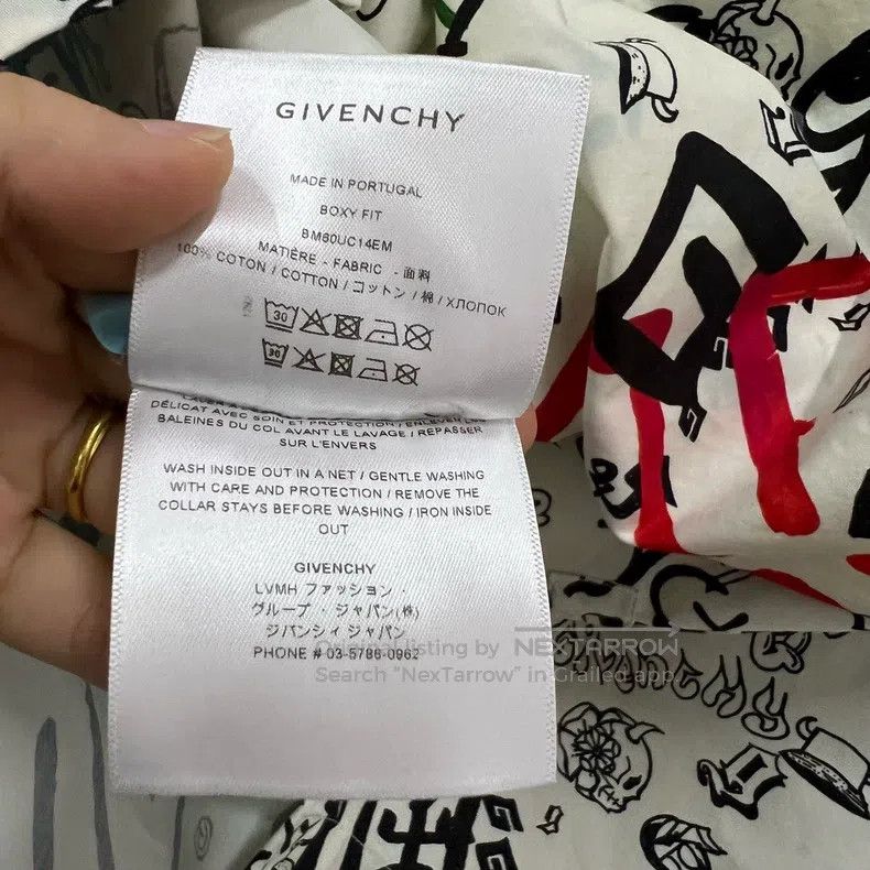 Givenchy Givenchy Graffiti Zipper Short Sleeve Shirt Size US M / EU 48-50 / 2 - 4 Thumbnail