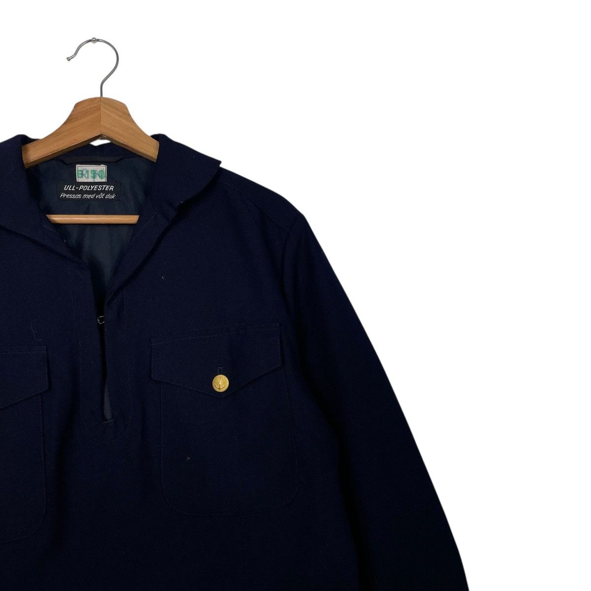 Vintage Vintage 70s Swedish Navy Sailor Pullover Size US M / EU 48-50 / 2 - 5 Thumbnail