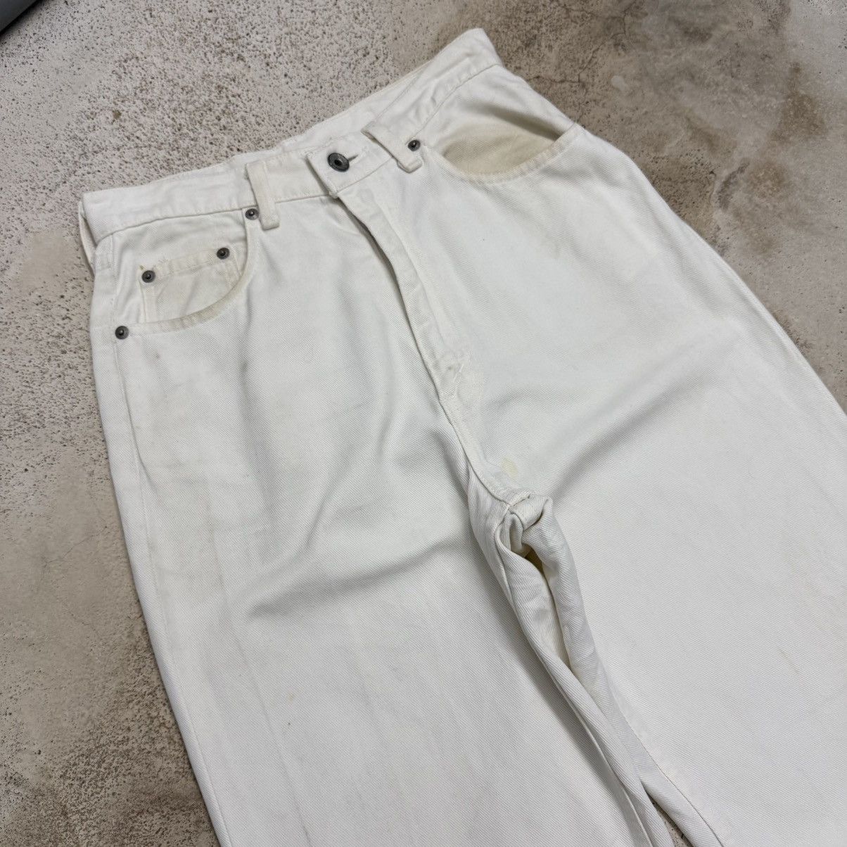 Levi's Vintage 96’s Levis Wide Straight Japan Stretch Denim Pants Size 30" / US 8 / IT 44 - 4 Thumbnail