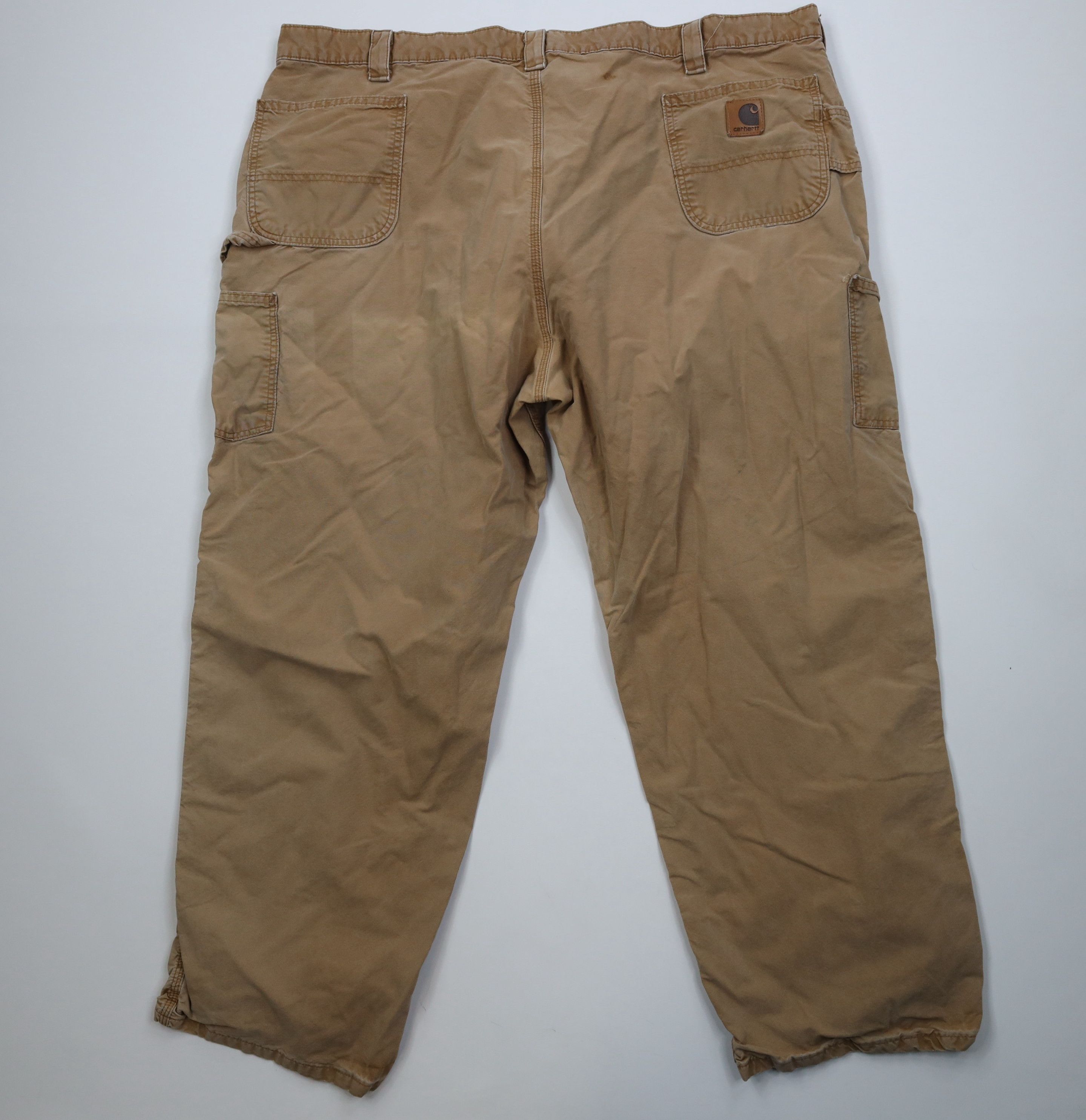 Carhartt Vintage 90s Y2K Carhartt Wide Leg Dungaree Pants Duck Brown Size US 44 / EU 60 - 9 Thumbnail