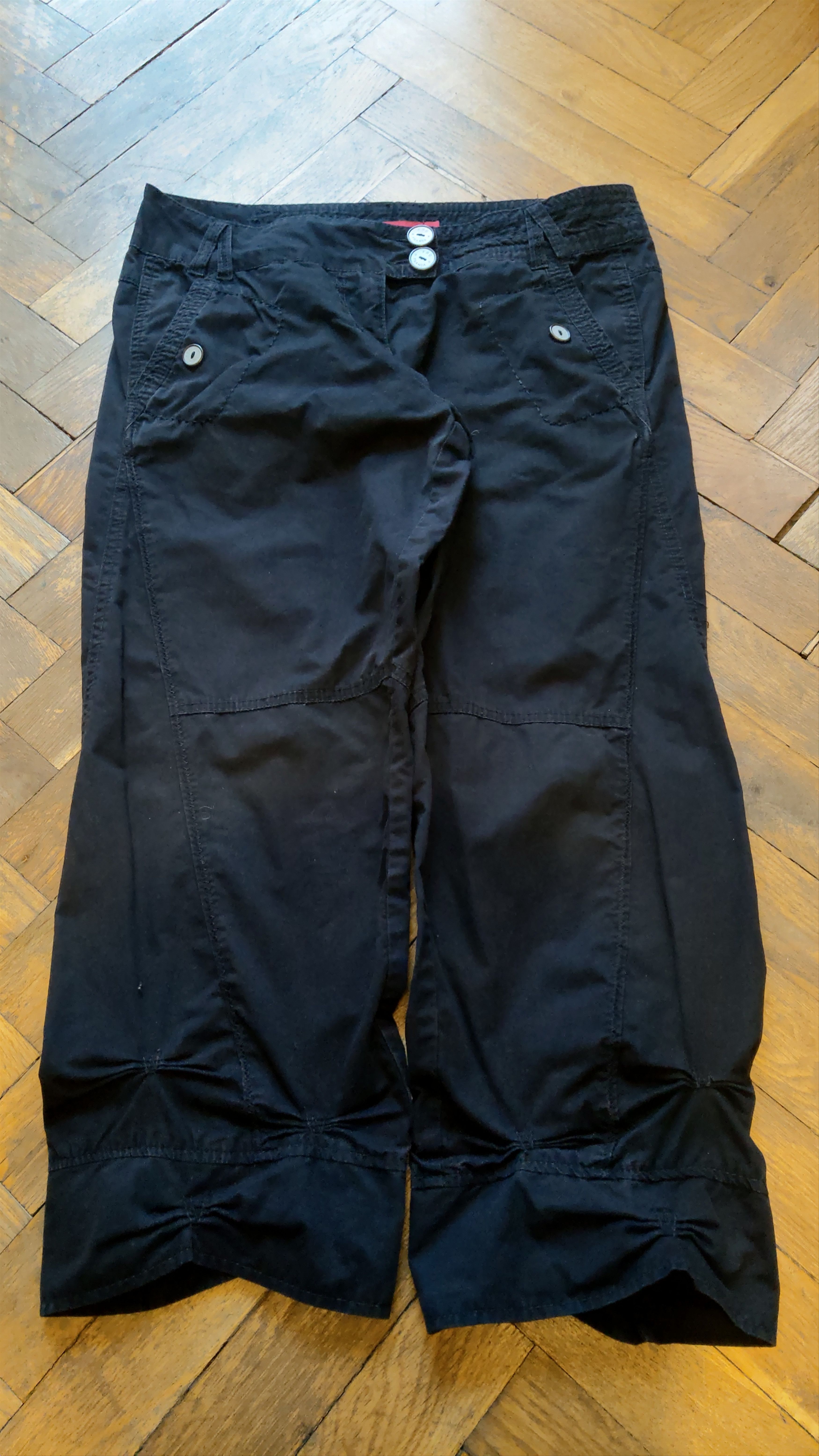 Japanese Brand × Vintage Draped 3/4 Pants Flared Shorts Goth Baggy Bootcut Vintage 32 Size US 32 / EU 48 - 17 Thumbnail
