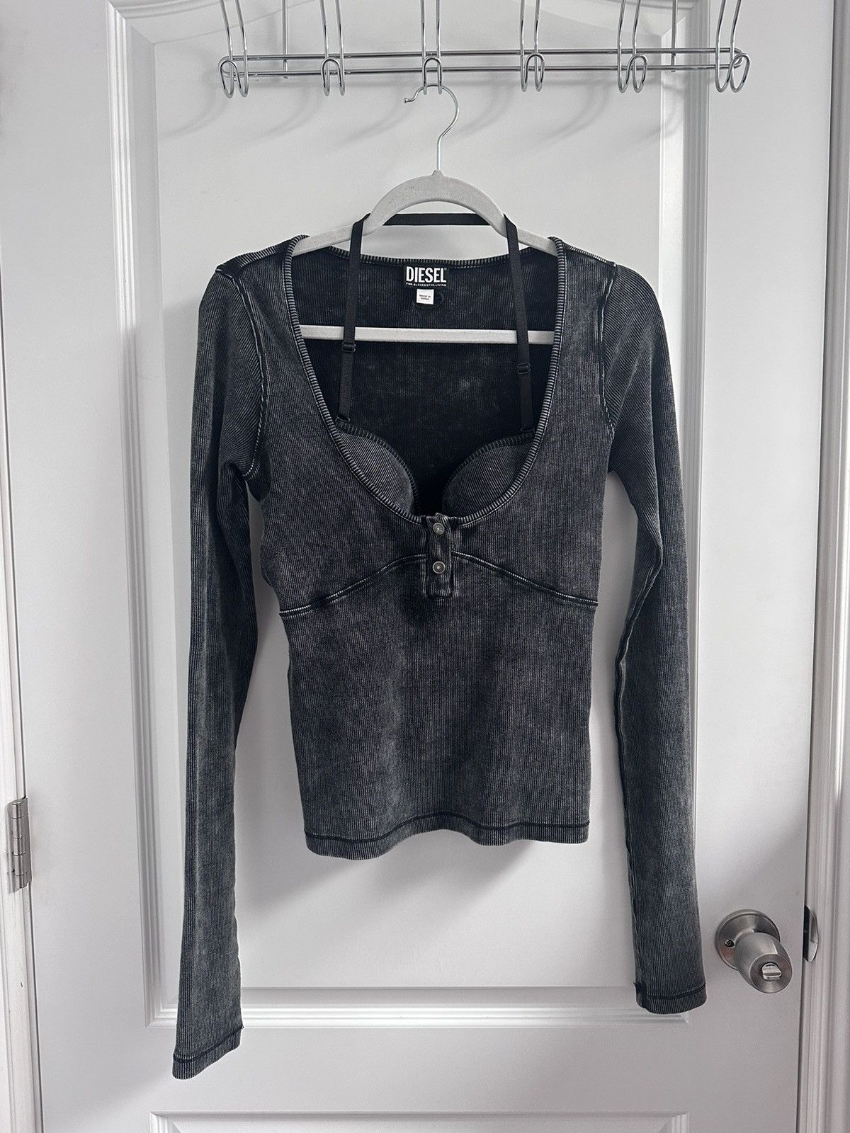 Diesel T-ANALIE Long Sleeve Jersey Top Size M / US 6-8 / IT 42-44 - 1 Thumbnail