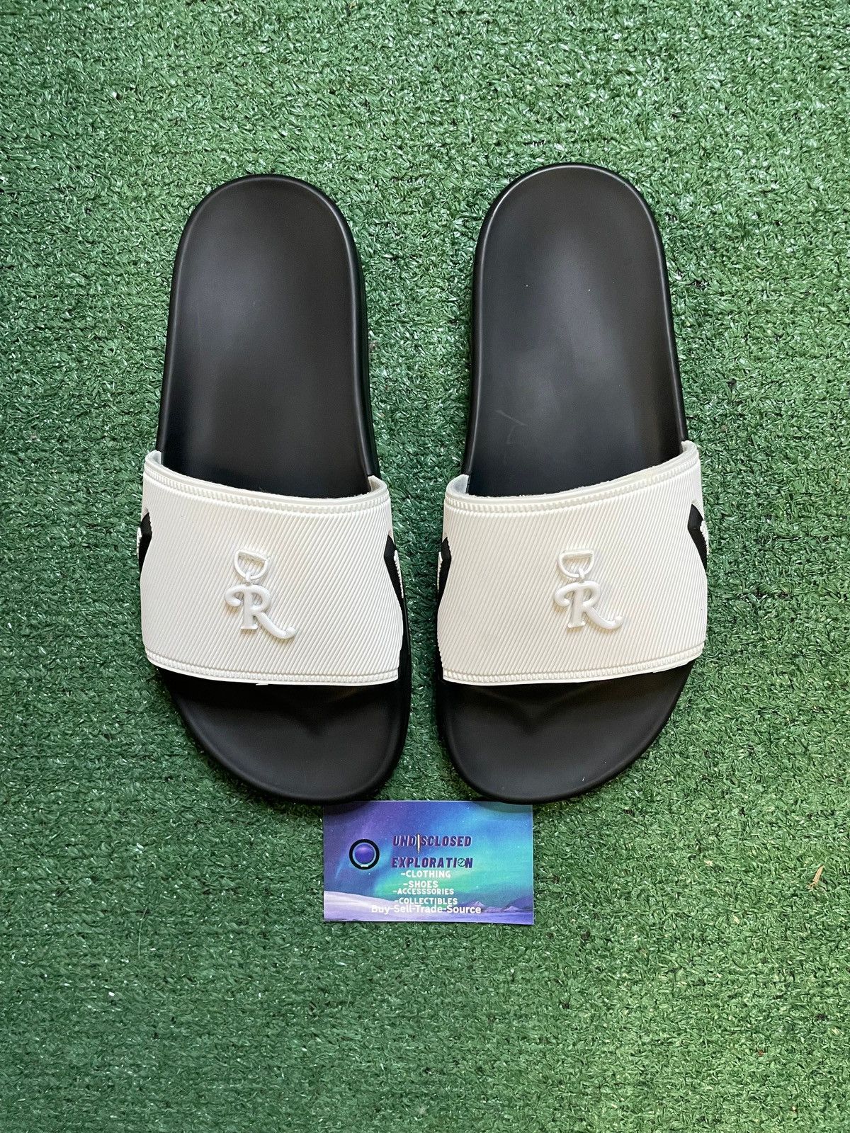 Raf Simons Raf Simons black and white astra slides Size US 6 / EU 39 - 2 Thumbnail