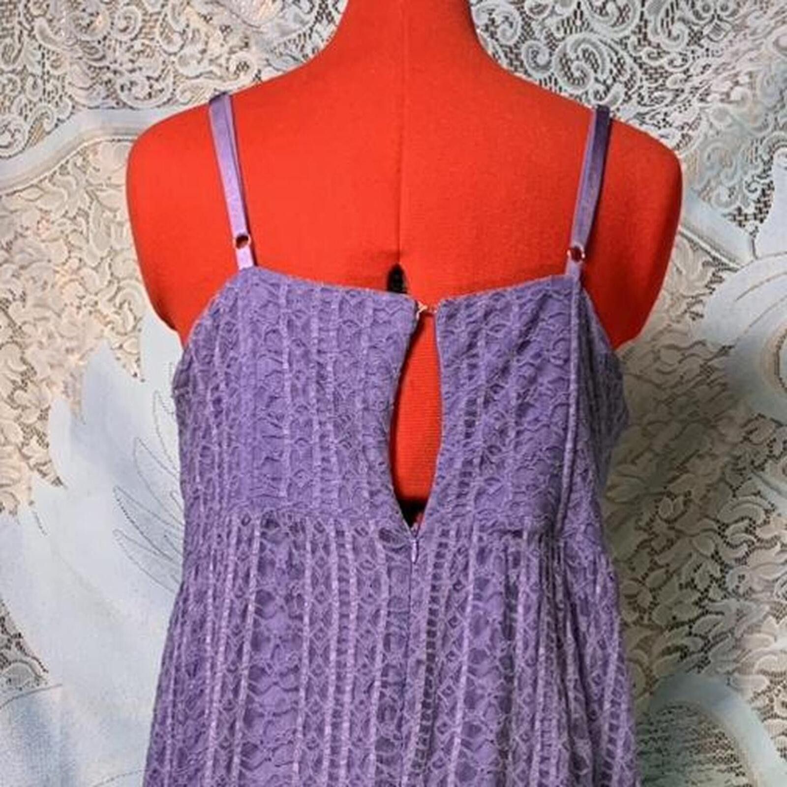 Other Vintage Betsy Johnson tiered purple lace maxi dress! Size XL / US 12-14 / IT 48-50 - 5 Thumbnail