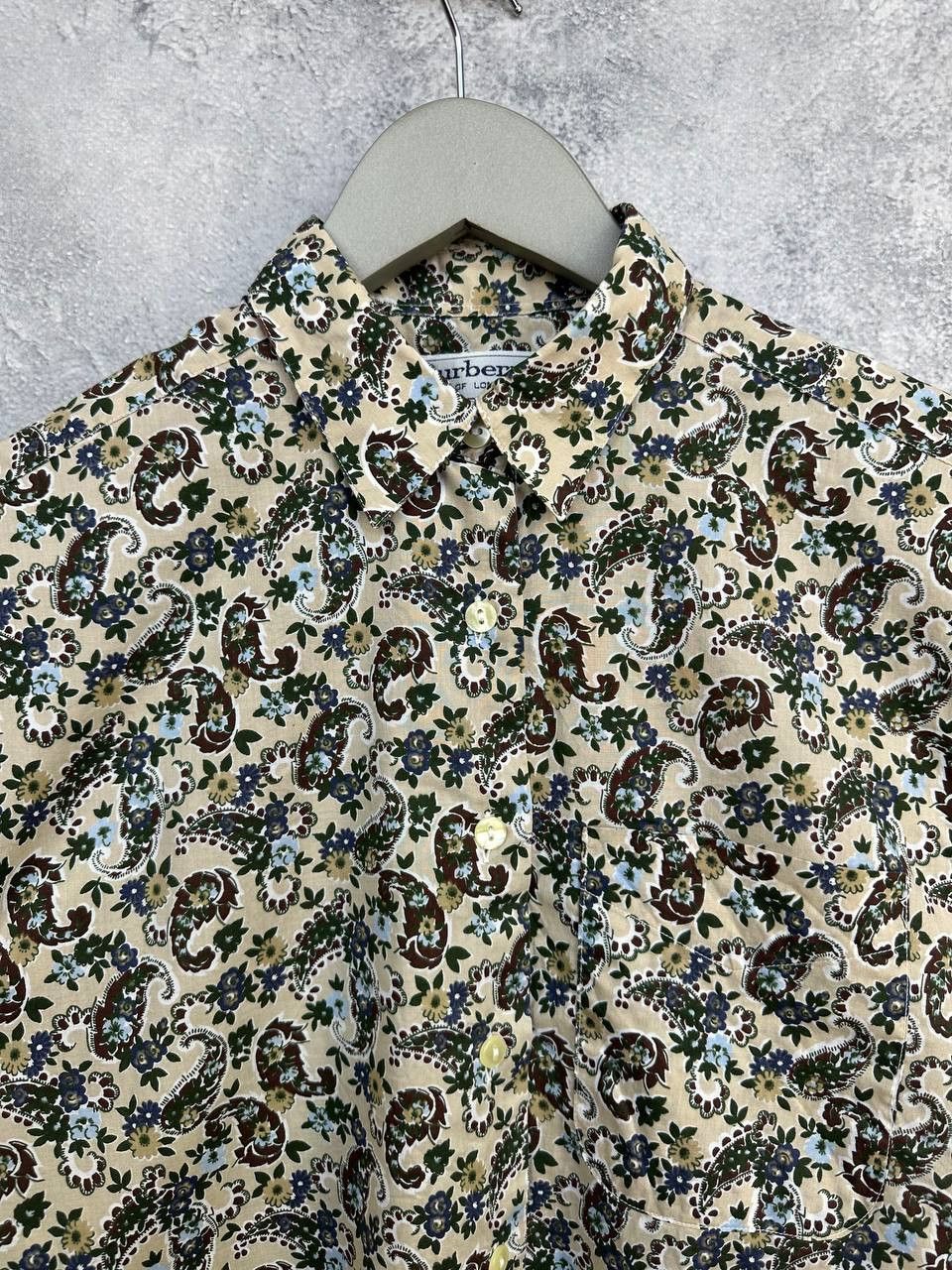 Burberry Burberrys of London France 90s Paisley Print Button Shirt Size US M / EU 48-50 / 2 - 4 Thumbnail