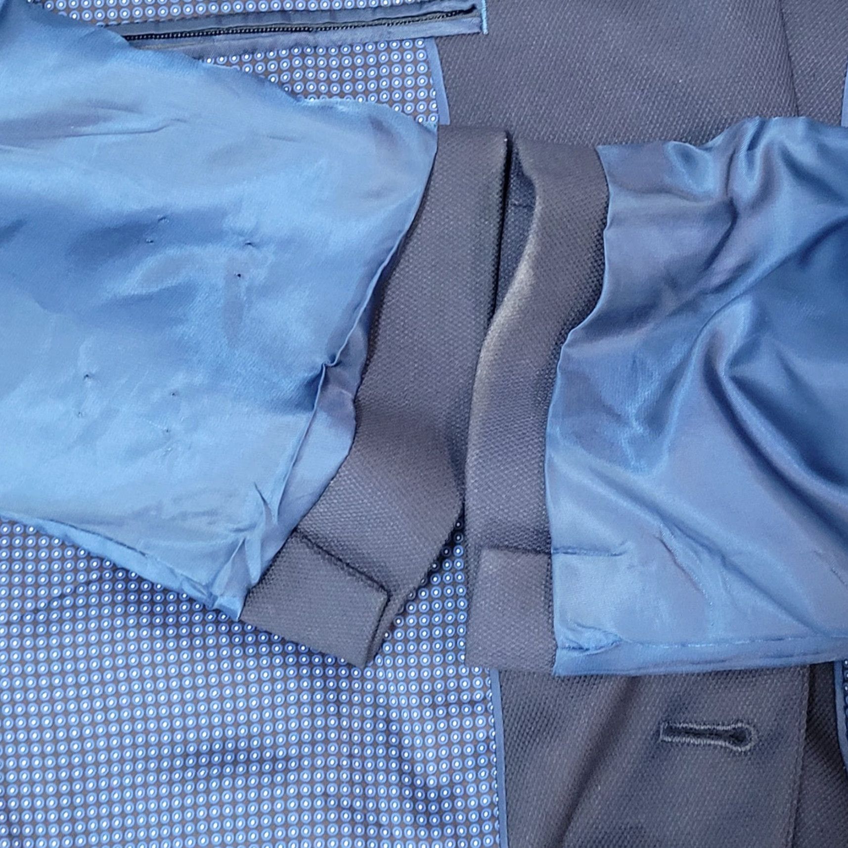 Michael Kors Michael Kors Navy Blue Blazer 2 Button Double Vented Notch Sport Coat Size 46R Size 46R - 5 Thumbnail