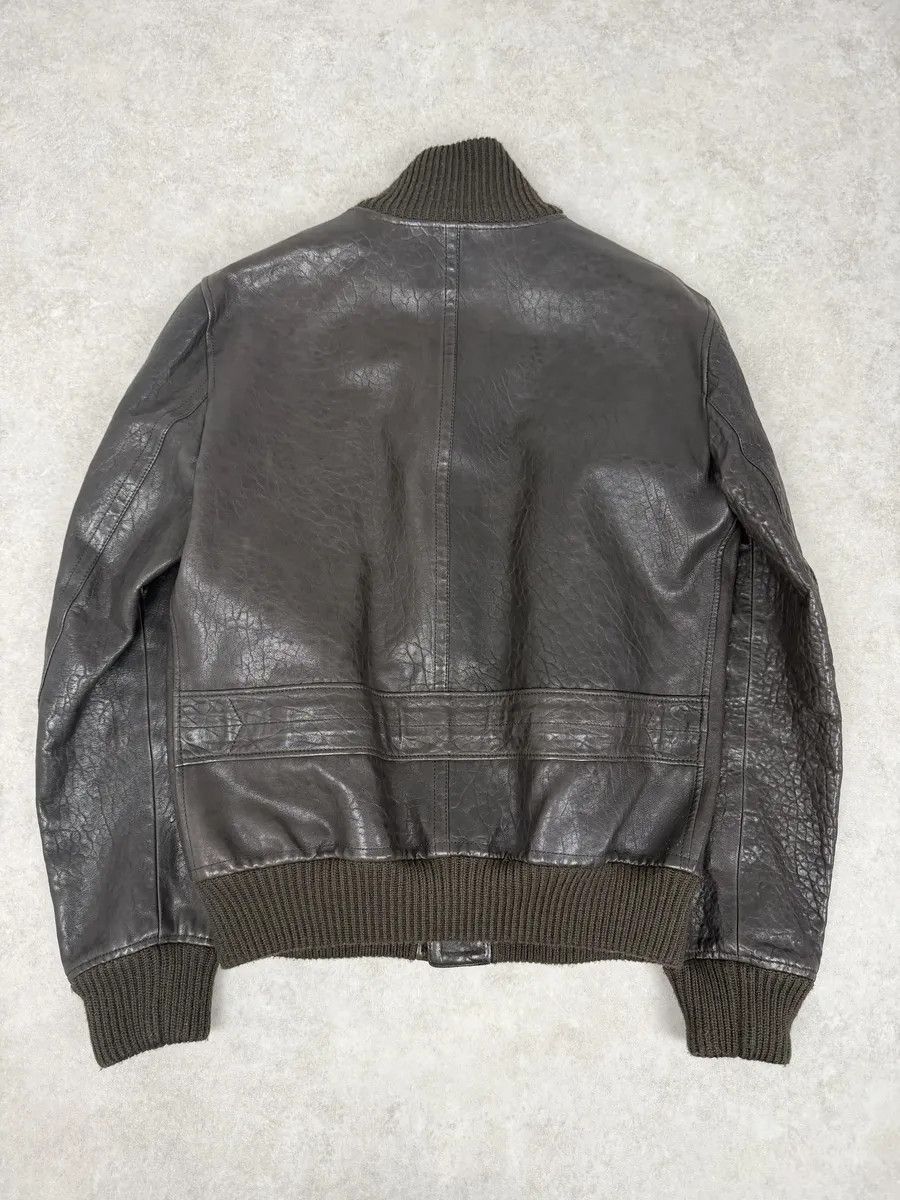 Gucci AW2011 Gucci Brown Buttoned Grained Leather Jacket Size US M / EU 48-50 / 2 - 2 Thumbnail