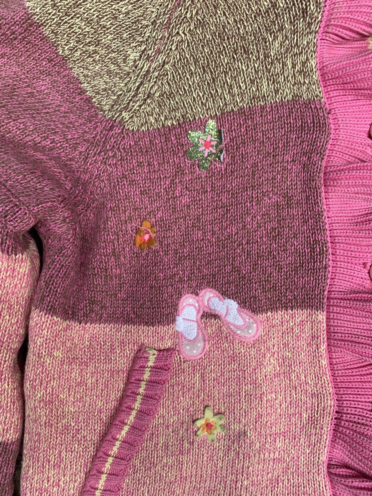 Japanese Brand × Vintage y2k Love Valen Embroidery Flared Fux Button up Baby Jacket Size S / US 4 / IT 40 - 6 Thumbnail