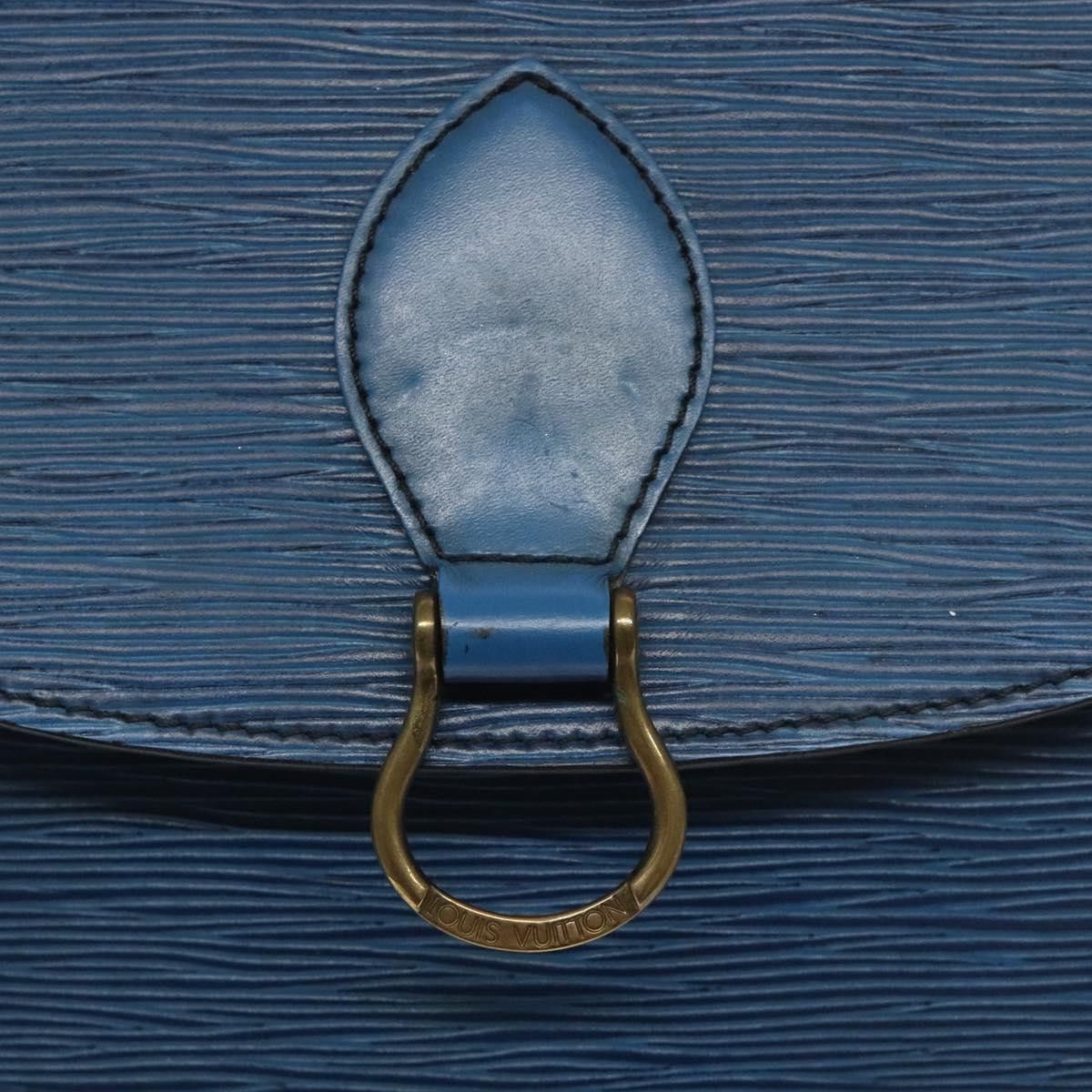 Louis Vuitton LOUIS VUITTON Epi Saint Cloud GM Shoulder Bag Toledo Blue Size ONE SIZE - 14 Thumbnail