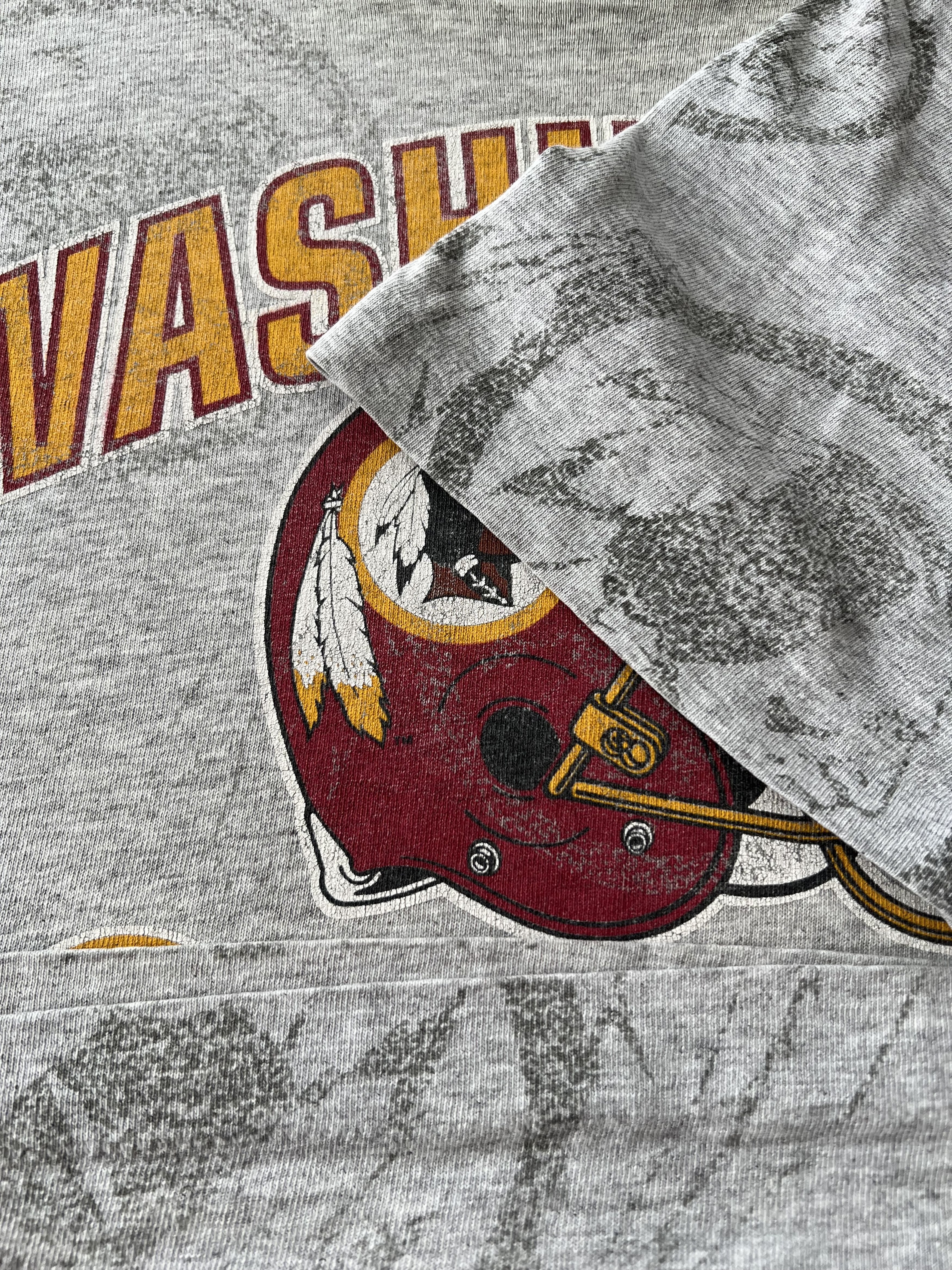 NFL Vintage 1992 Washington Redskins NFL AOP Gray T-shirt Size US L / EU 52-54 / 3 - 8 Thumbnail