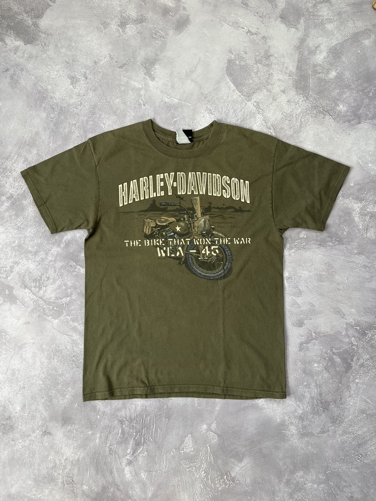 Harley Davidson Bike WLA-45 Pearl Harbour Hawaii T-Shirt
