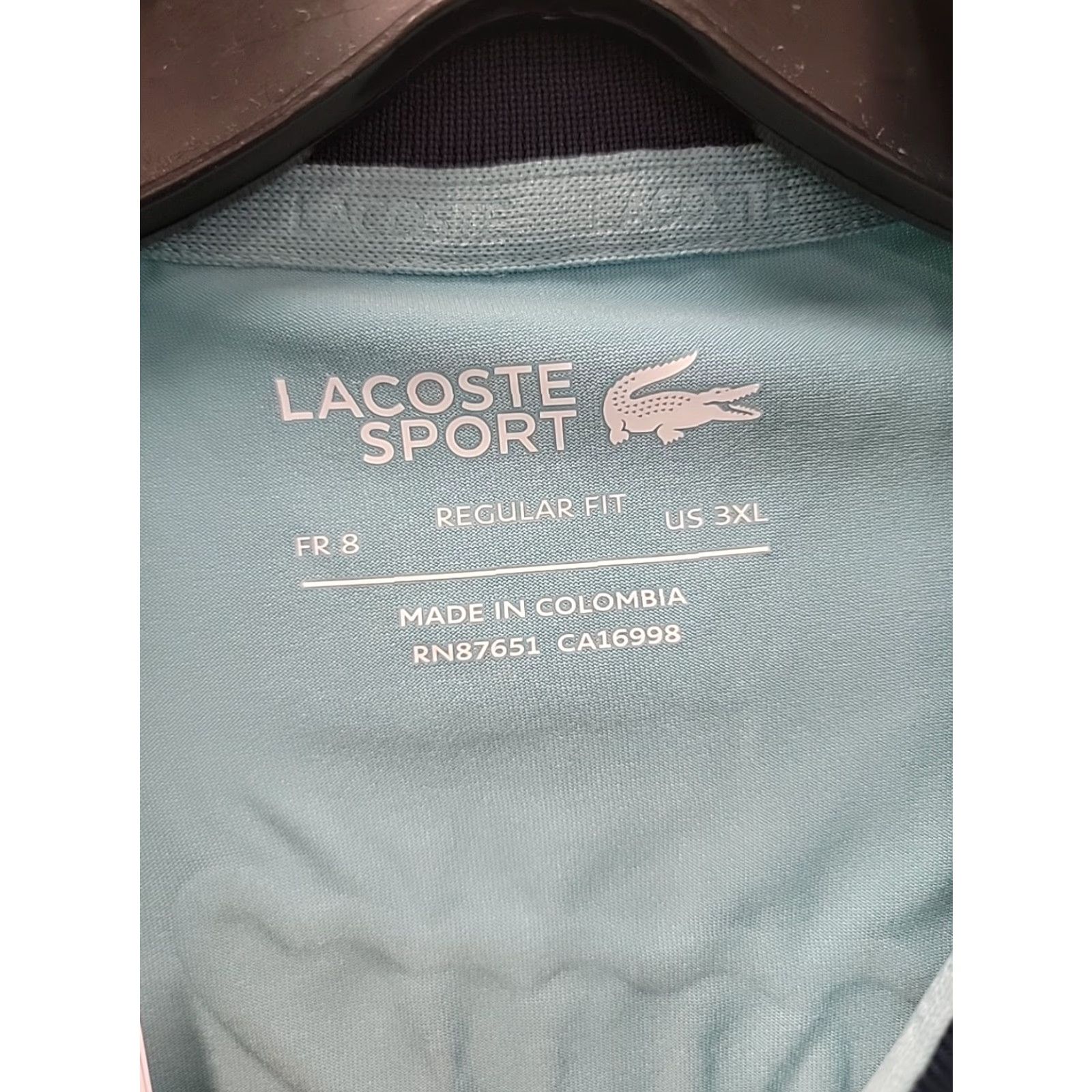 Lacoste VINTAGE Lacoste Polo Shirt Mens 3XL Short Sleeve Miami Open Tennis Gator NWT Blue Slimming Easy Care Size US XXL / EU 58 / 5 - 3 Thumbnail