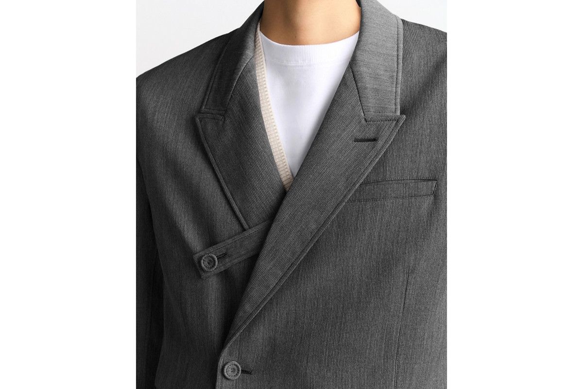 Dior o1bcso1str0326 Oblique Jacket with Buttoned Strap in Grey Size US S / EU 44-46 / 1 - 6 Thumbnail