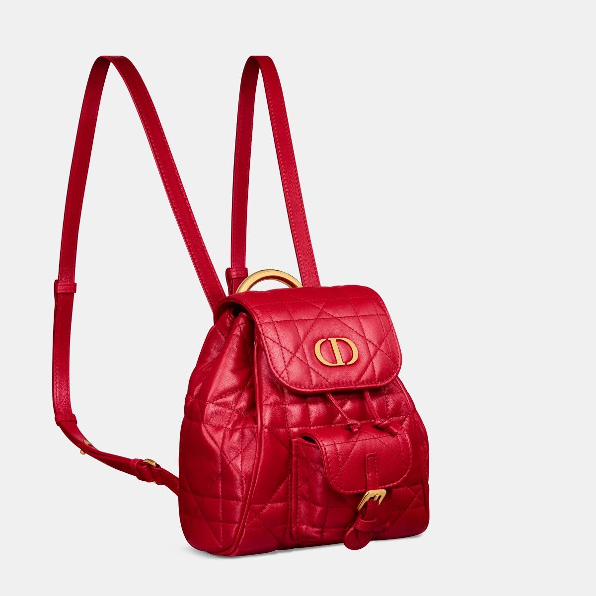 Dior o1bcso1str0226 Size:OS/Small Caro Backpack in Red Size ONE SIZE - 1 Thumbnail