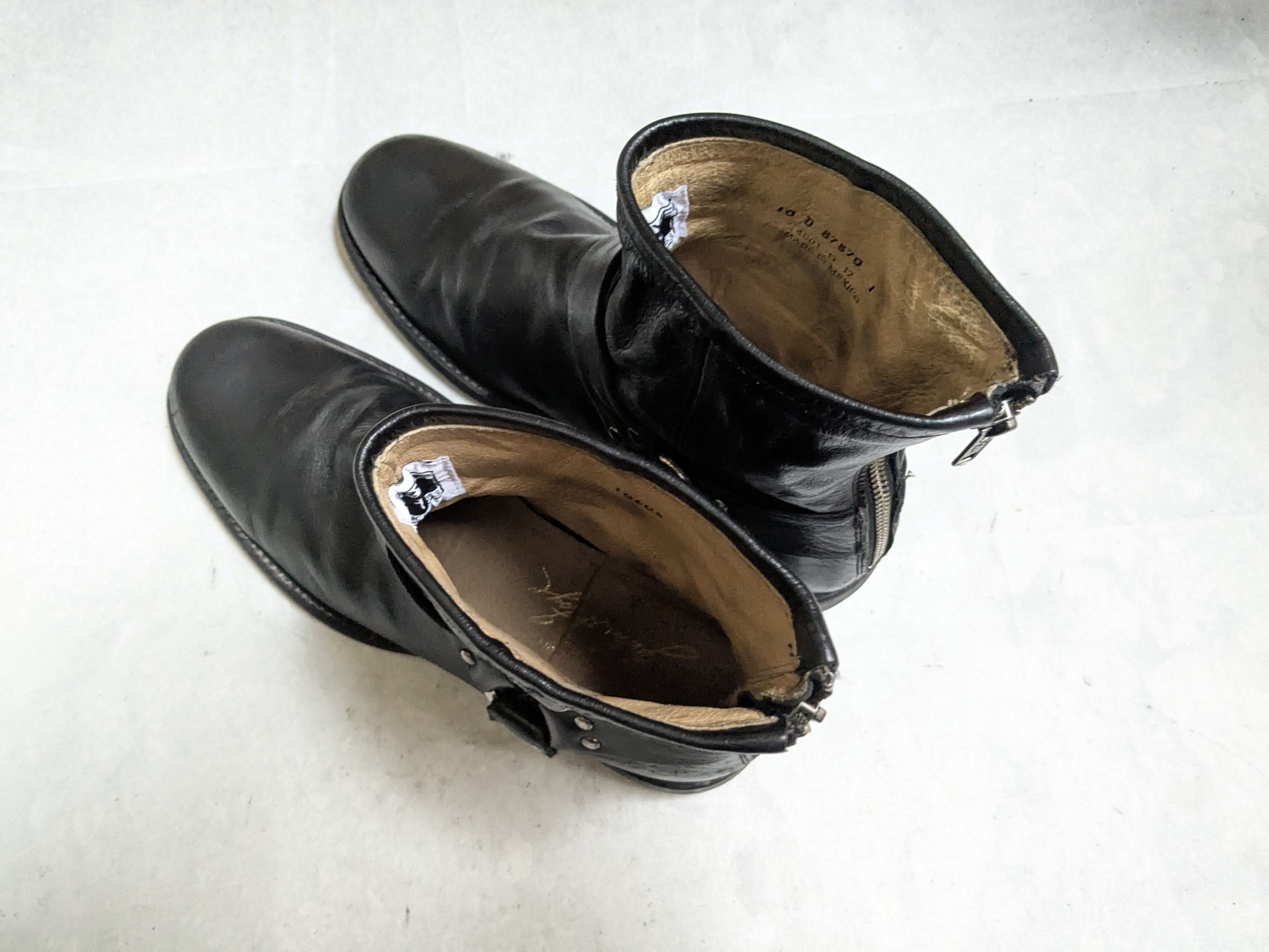 Frye Frye Harness Black Leather 10 D Leather Buckle Belted Size US 10 / EU 43 - 12 Thumbnail