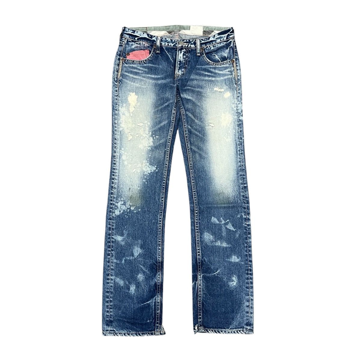 If Six Was Nine Antgauge Platinum - Acid Wash Distressed Denim Lgb Style Size US 28 / EU 44 - 2 Thumbnail