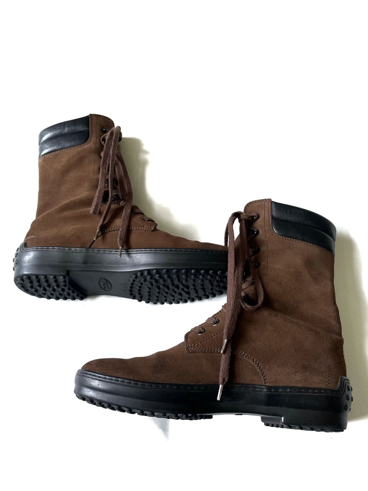 Designer × Tod's × Vintage Tod’s Vintage Brown High Suede Boots Size 39 Made In Italy Size US 9 / IT 39 - 6 Thumbnail