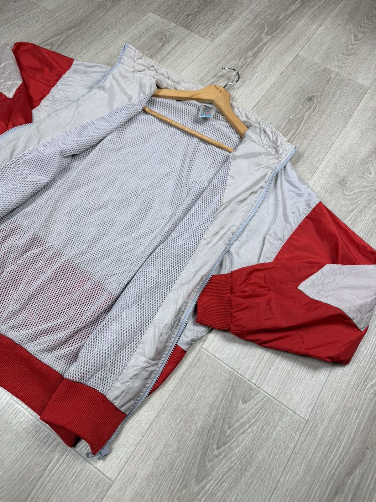 Adidas Vintage Adidas Windbreaker Track Jacket Grey & Red Retro 90s Size US XL / EU 56 / 4 - 7 Thumbnail