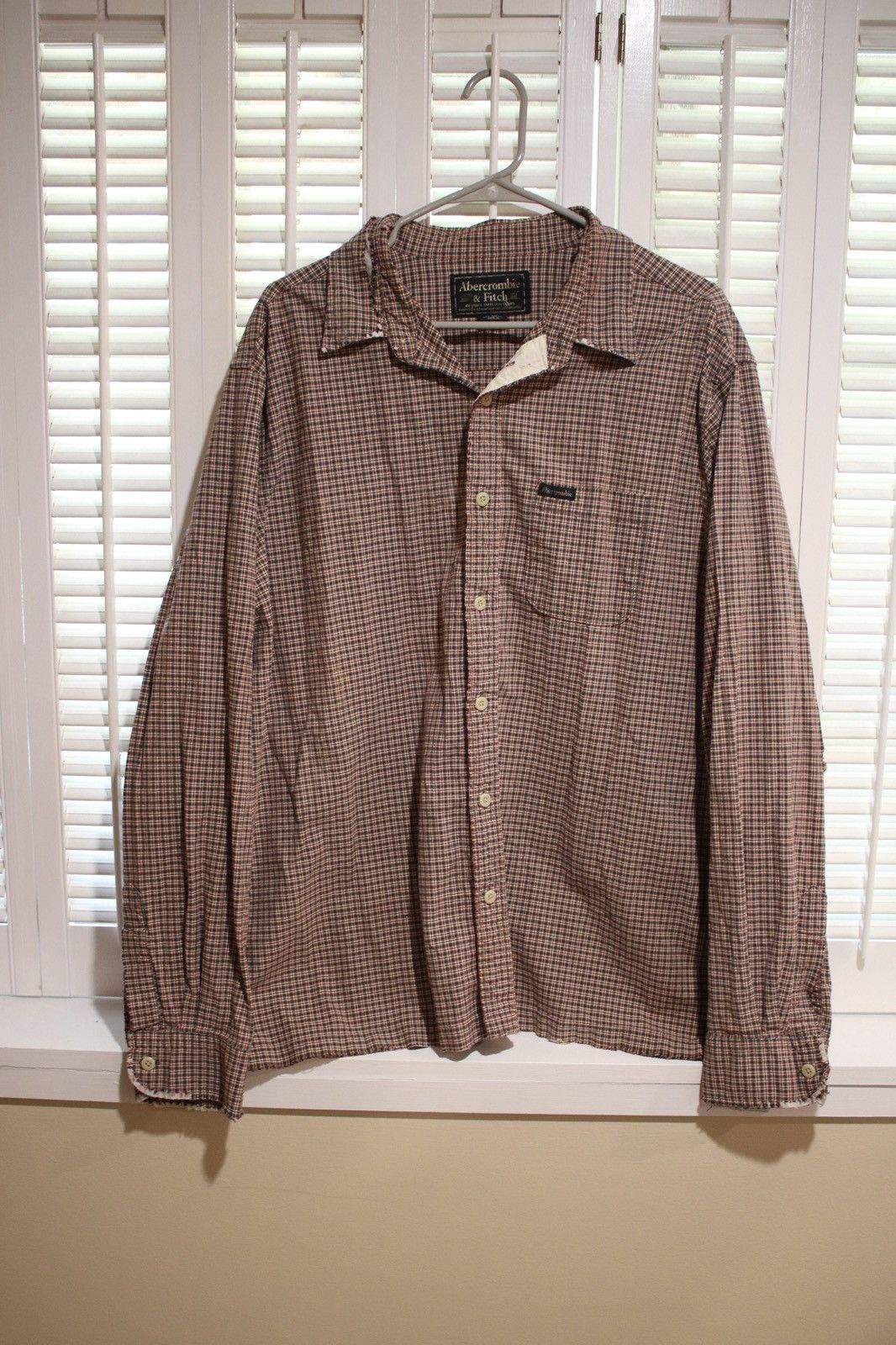 Abercrombie & Fitch Vintage Abercrombie & Fitch red plaid button down Size US XL / EU 56 / 4 - 1 Thumbnail