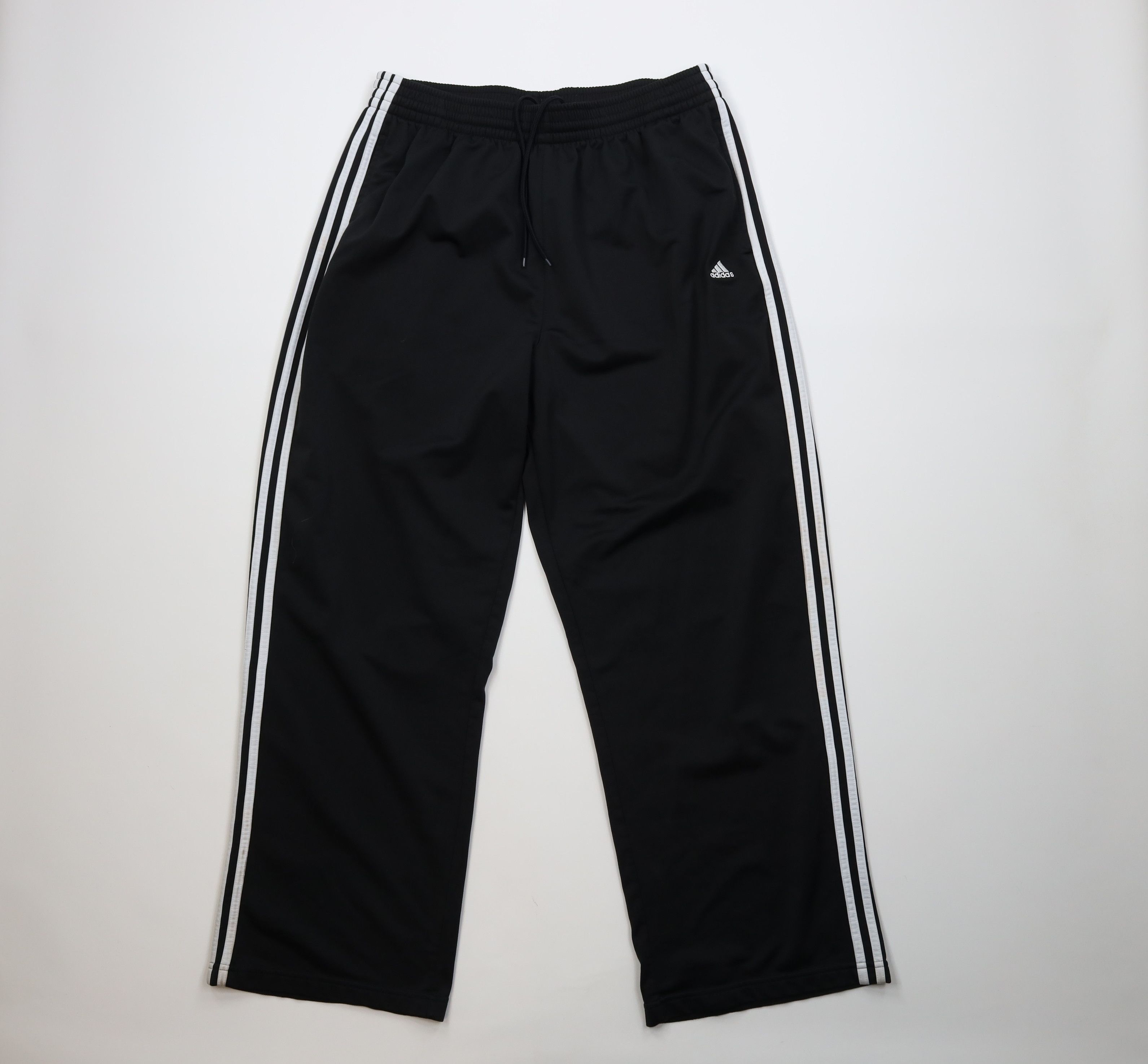 Adidas Vintage Y2K Adidas Striped Wide Leg Sweatpants Pants Black Size US 40 / EU 56 - 1 Thumbnail