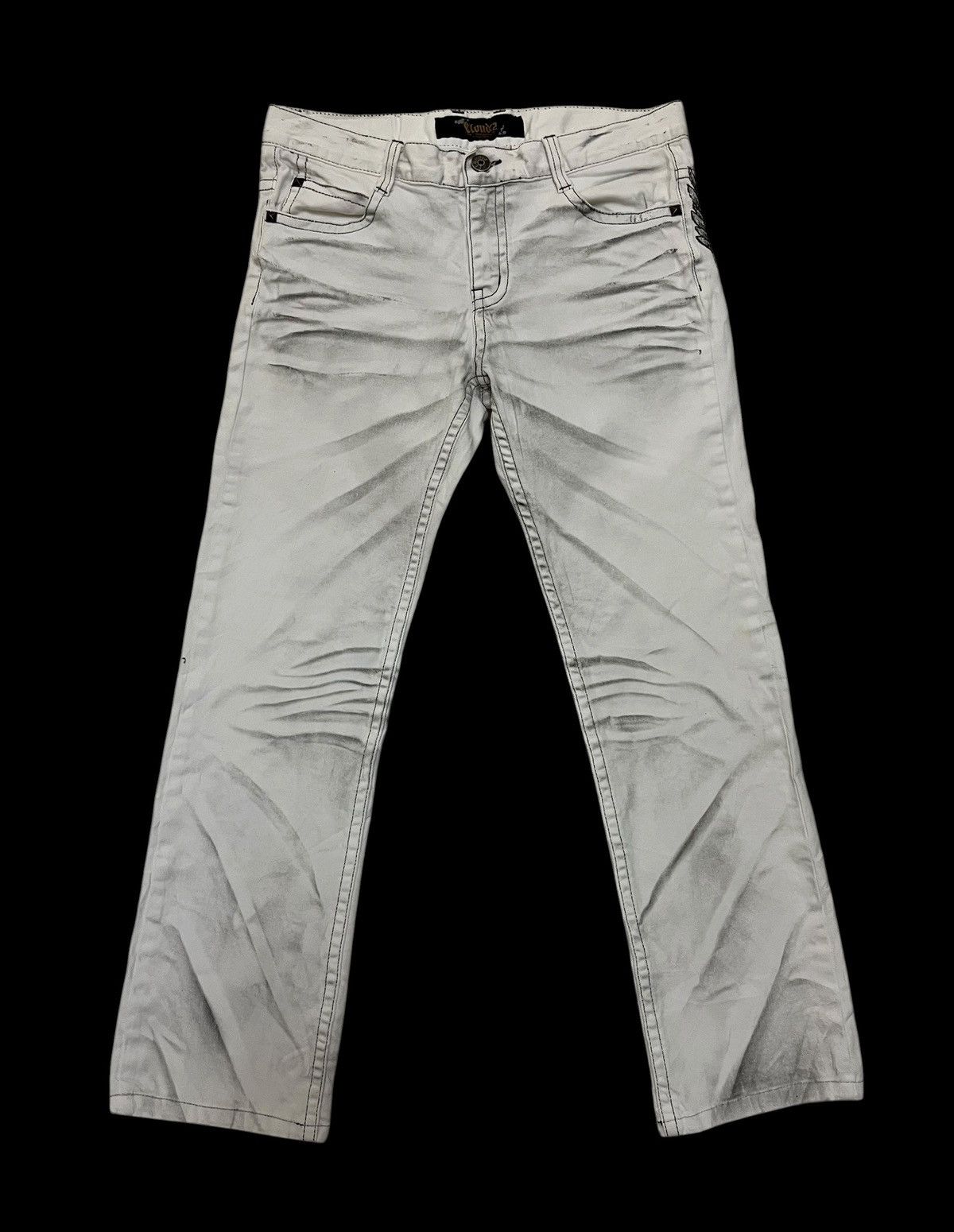 Japanese Brand Japanese Brand Cloud 72 Embroidery Bones Pants Size US 34 / EU 50 - 8 Thumbnail