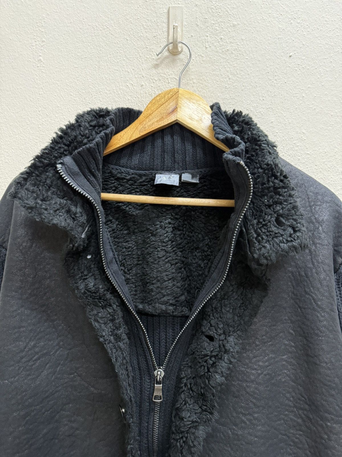 Armani Exchange Armani Exchange Black faux fur knit Jacket Size US L / EU 52-54 / 3 - 18 Thumbnail