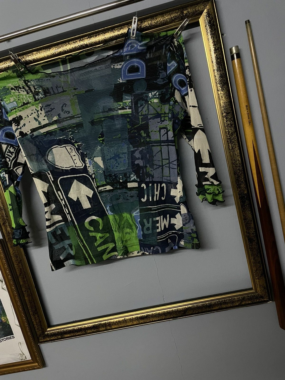 GOA Vintage 1990s Japan Designer Raphegi Drug Cripple Punk Mesh Size US S / EU 44-46 / 1 - 3 Thumbnail