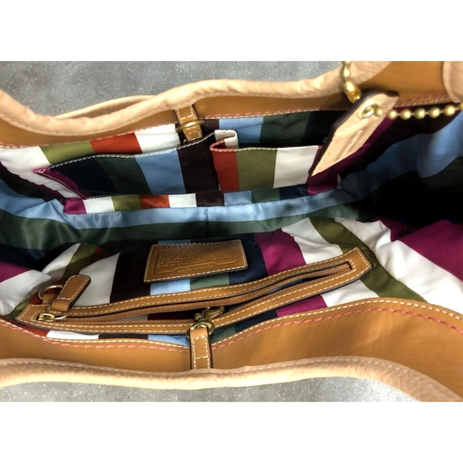 Coach VINTAGE COACH Leather Tote Bag Hob Creme Medium Womens Bag Size ONE SIZE - 3 Thumbnail