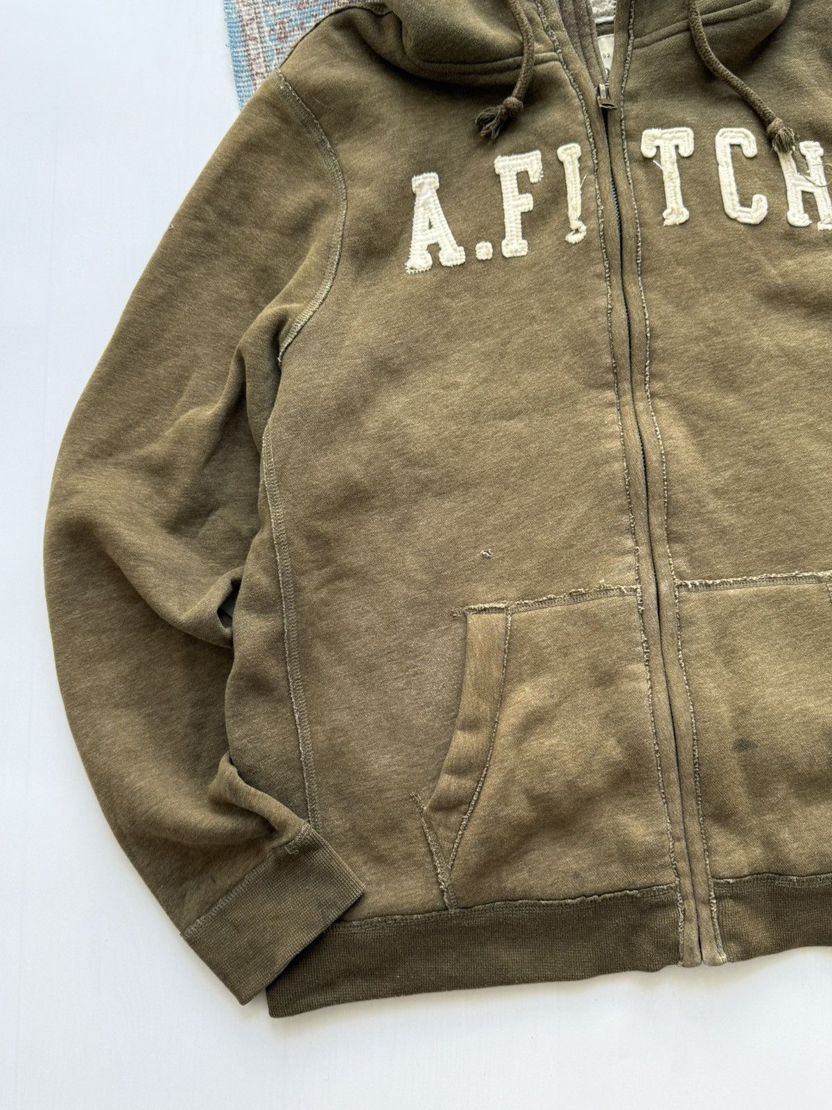 Abercrombie & Fitch Vintage Abercrombie & Fitch Y2K Fur Shearling Zip Hoodie Size US XXL / EU 58 / 5 - 2 Thumbnail