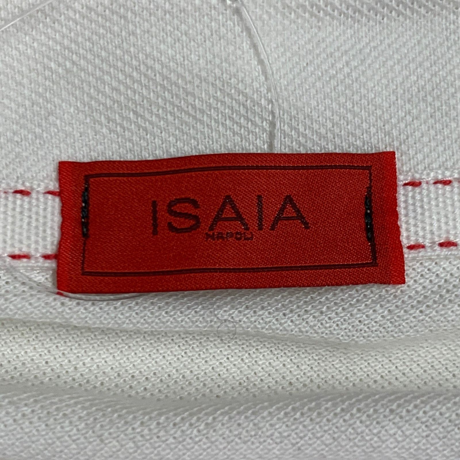 Isaia ISAIA Size M Off White Cotton Short Sleeve Polo Size US M / EU 48-50 / 2 - 7 Thumbnail