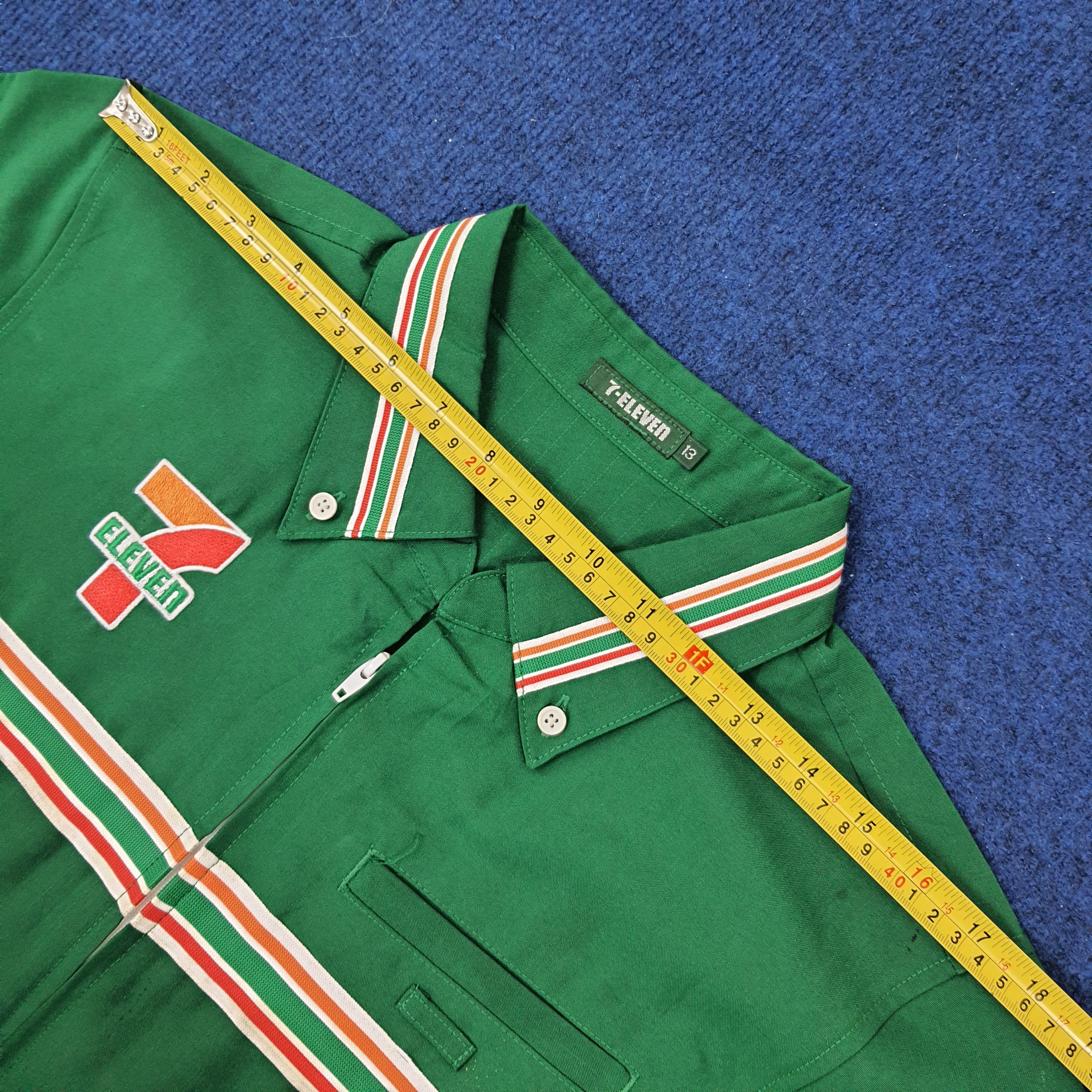 Japanese Brand × Vintage Vintage 7 Eleven Japan Workwear Staff Uniform Jacket C219N23 Size US M / EU 48-50 / 2 - 9 Thumbnail