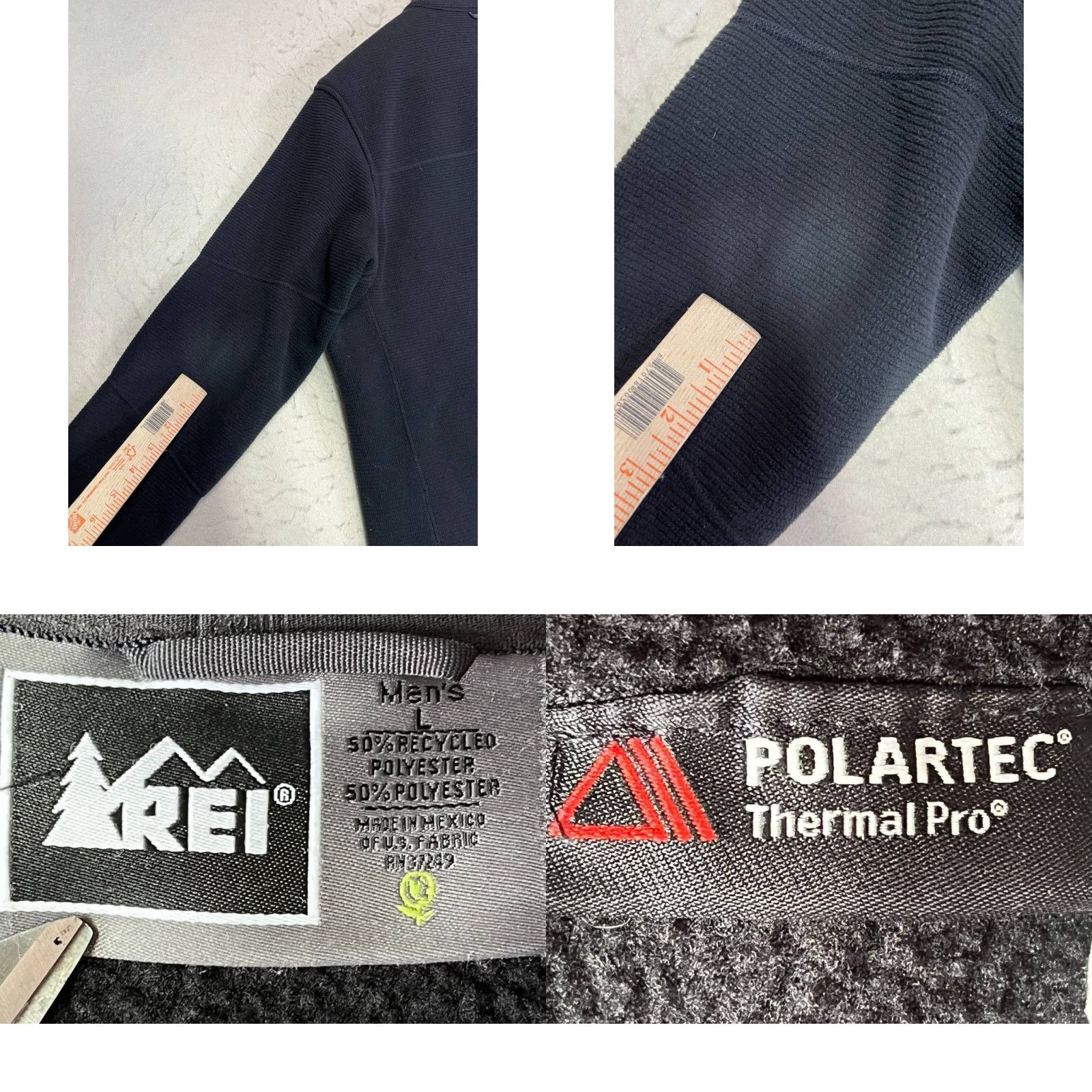 Vintage REI Fleece Jacket Adult Mens Large Polartec Full Zip Outdoor Hiking Camping Black Size US L / EU 52-54 / 3 - 8 Thumbnail